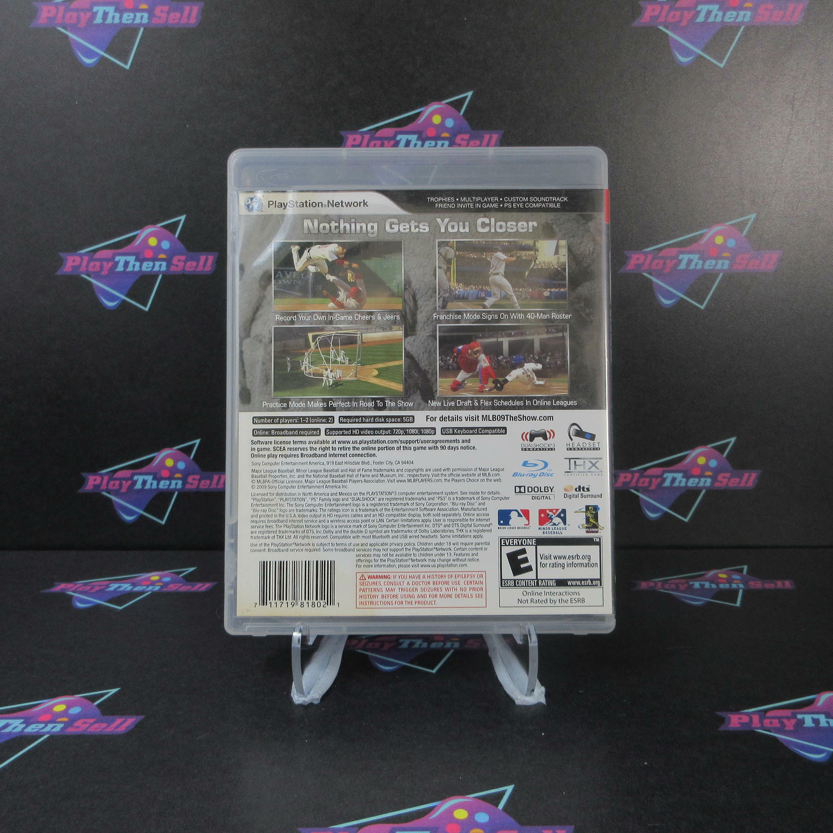 MLB 09 The Show + Reg Card PS3 Playstation 3 AD Complete CIB - Very Good