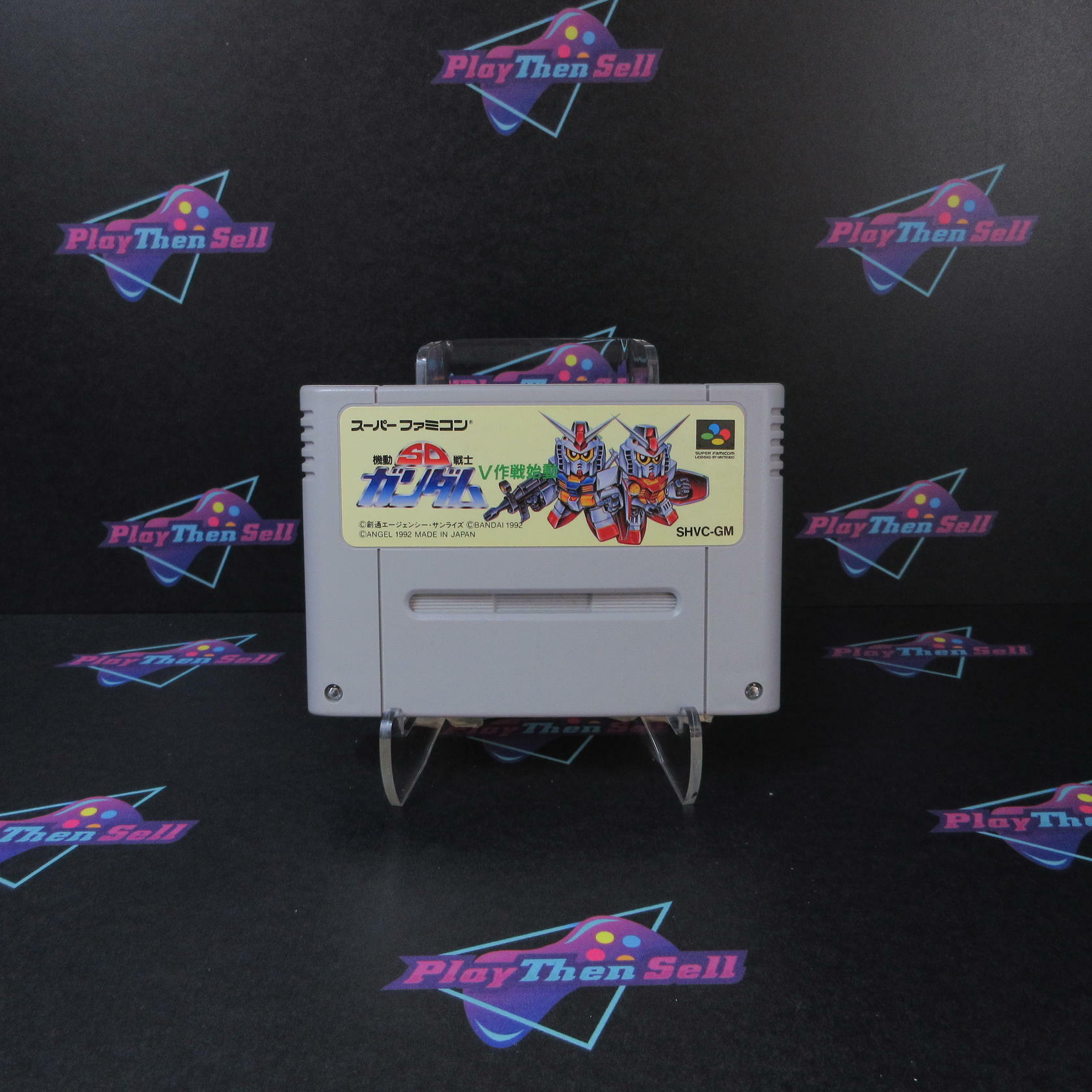 SD Kidou Senshi Gundam V Sakusen Shidou Nintendo Super Famicom Cart Only - Very Good