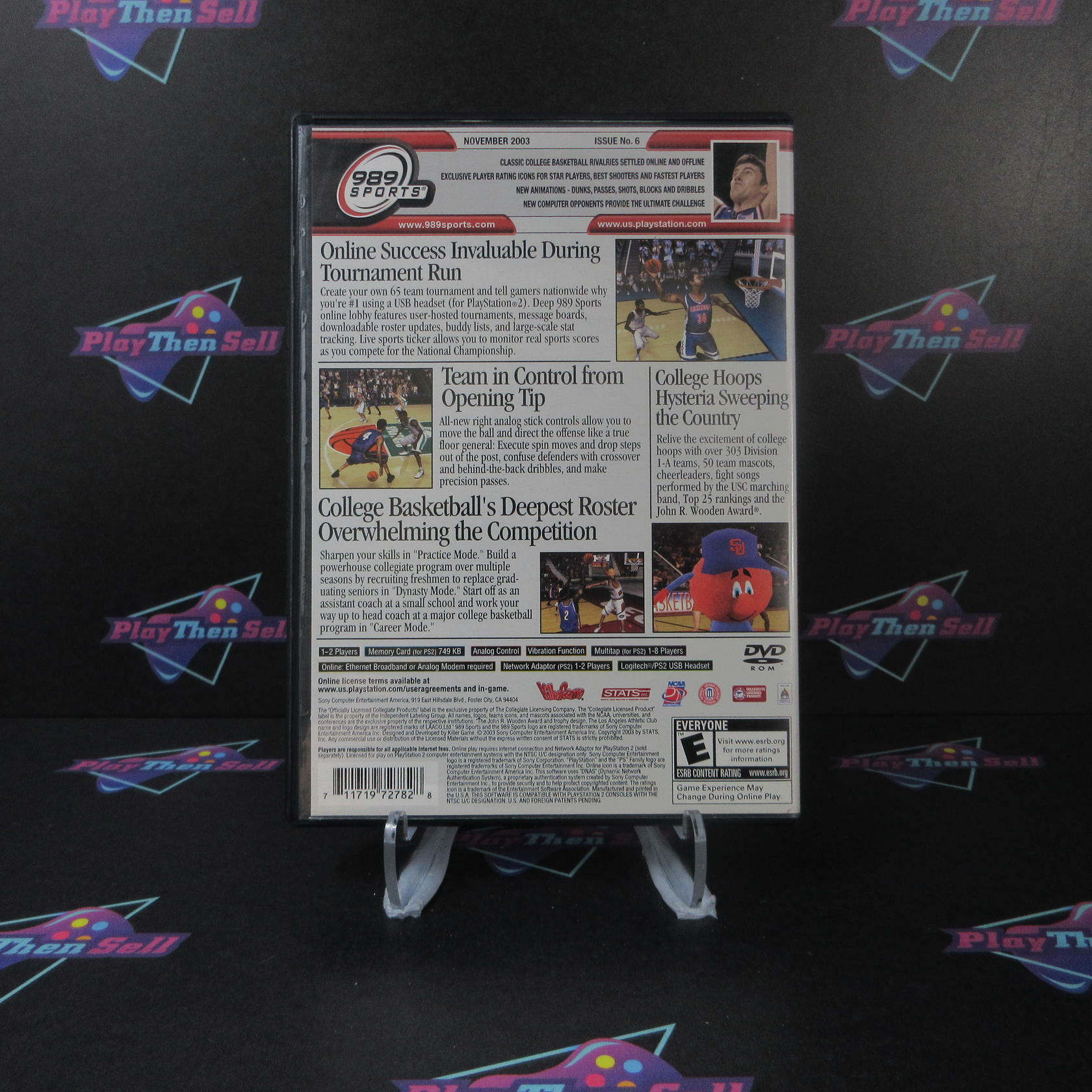 NCAA Final Four 2004 + Reg Card PS2 PlayStation 2 DD Complete CIB - Very Good