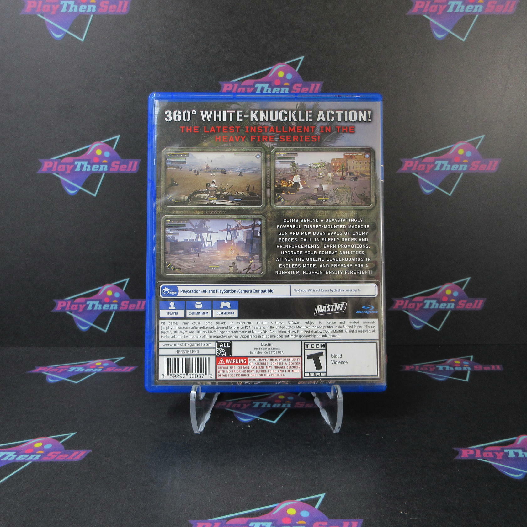 Heavy Fire Red Shadow PS4 PlayStation 4 AD Complete CIB - Very Good