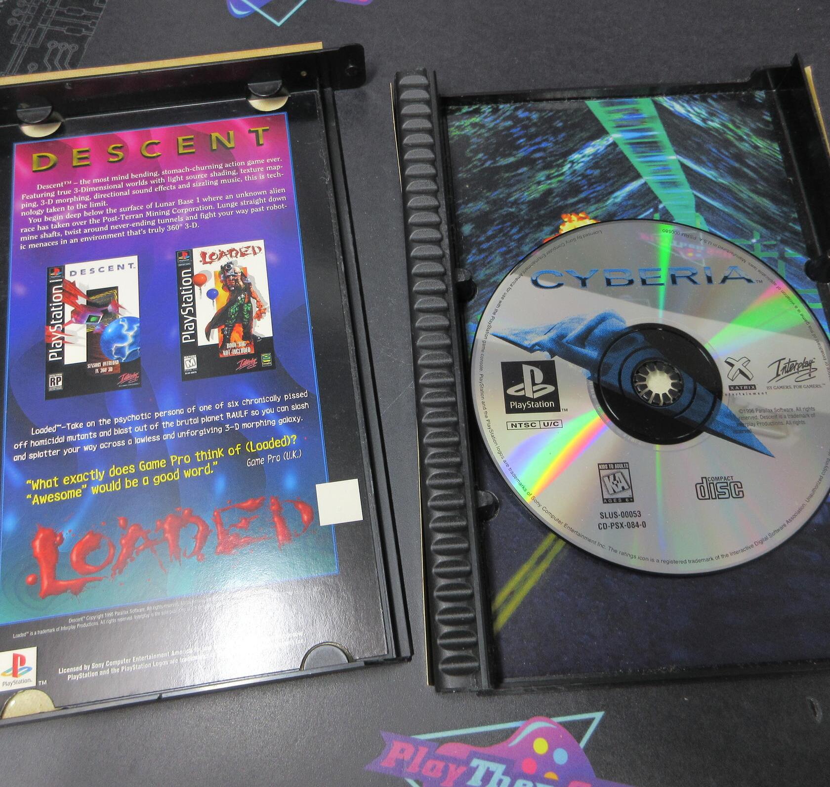 Cyberia LongBox PS1 PlayStation 1 CS/NM - Very Good