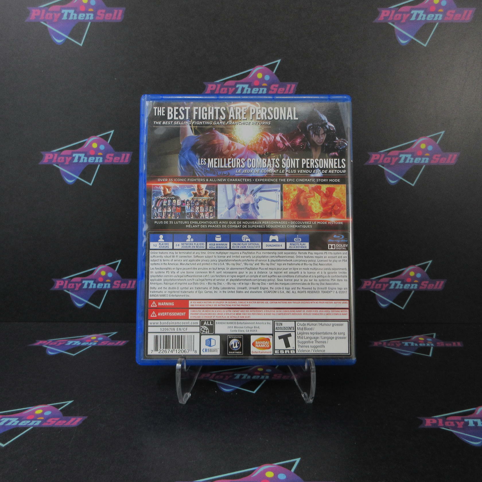 Tekken 7 PS4 PlayStation 4 AD Complete CIB - Very Good