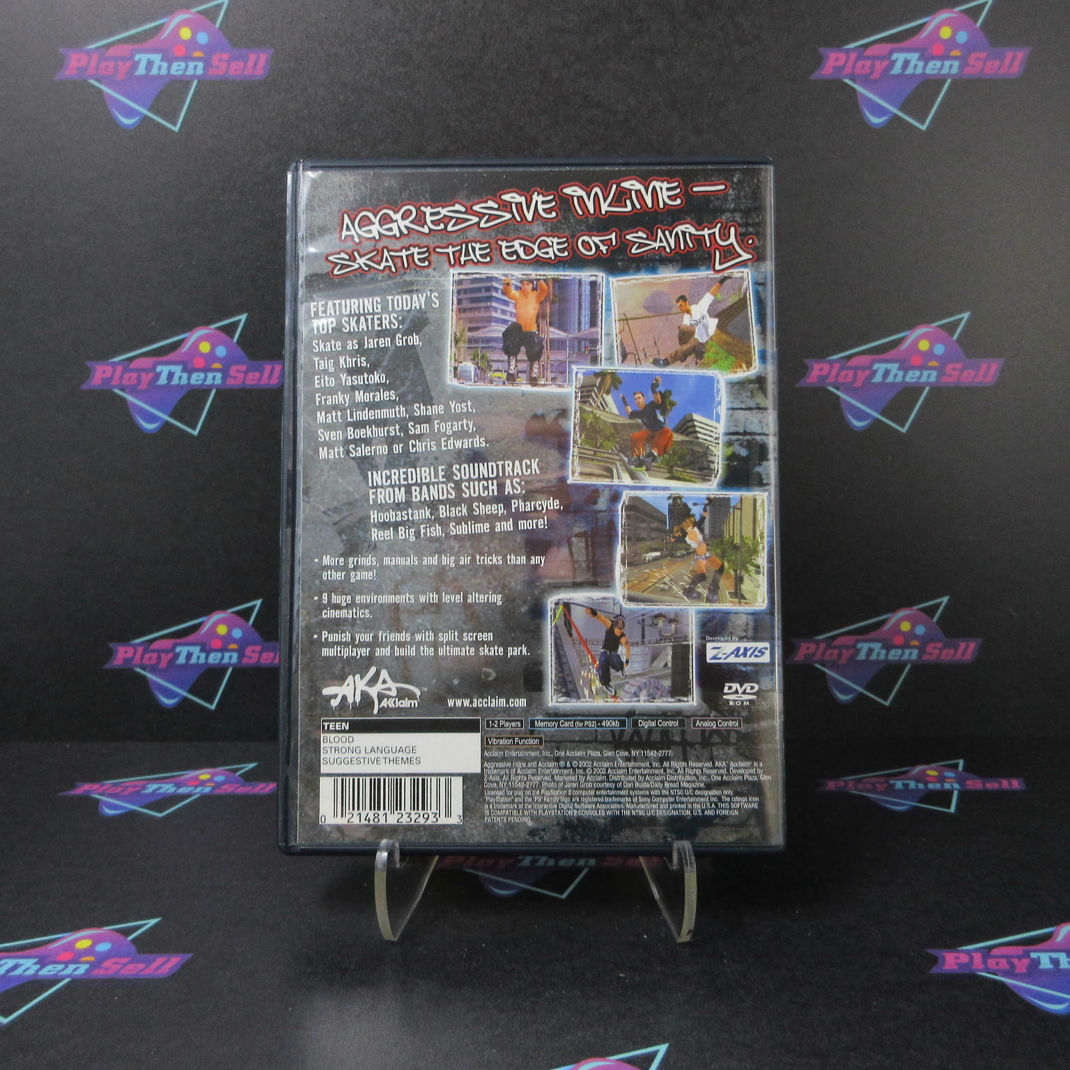 Aggressive Inline Skating PS2 PlayStation 2 + Reg Card - Like New