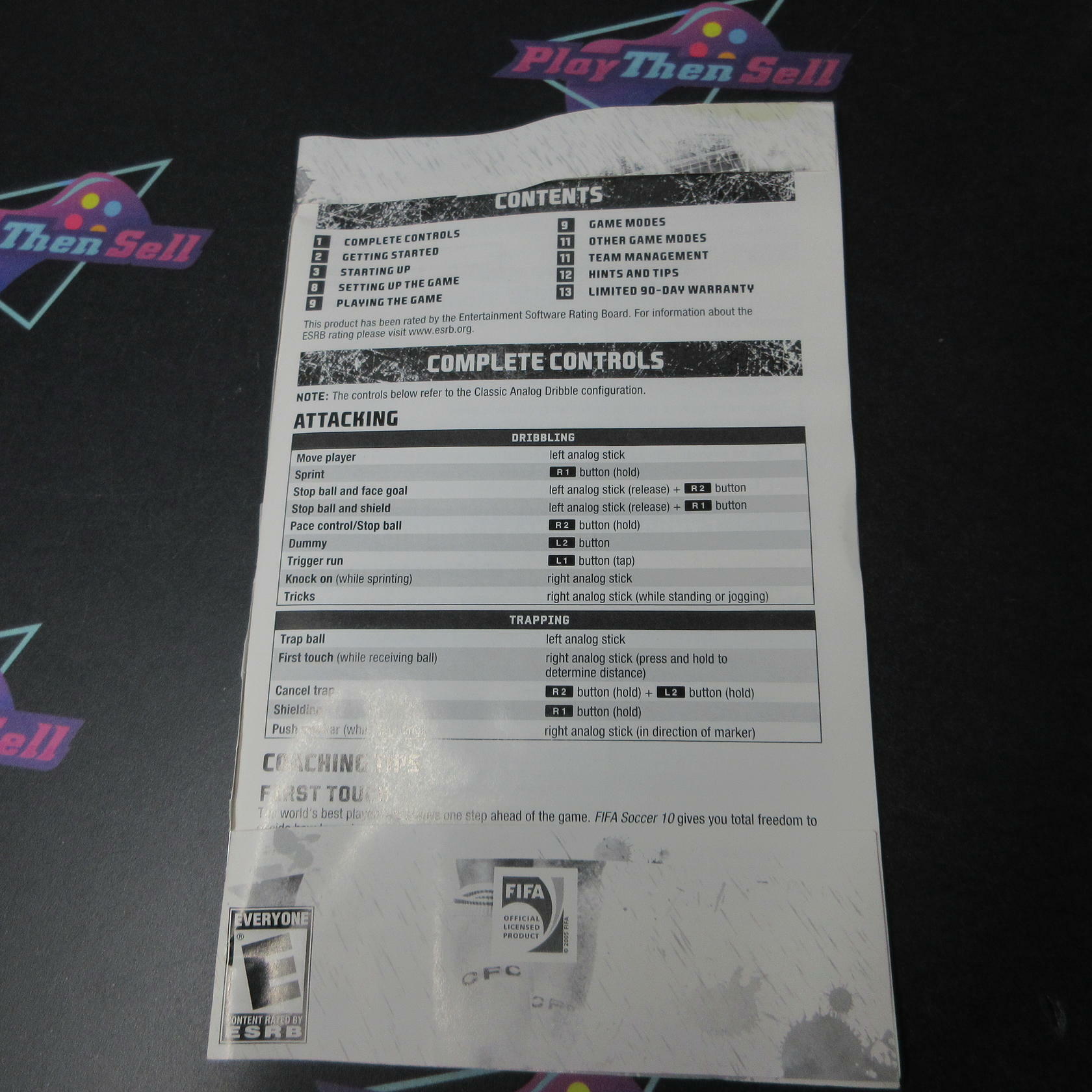 FIFA Soccer 10 PS2 PlayStation 2 AD/MD Complete CIB - Very Good