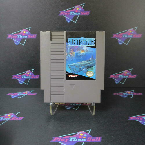 Silent Service Nintendo NES Cartridge And Manual Authentic / Tested - Very Good