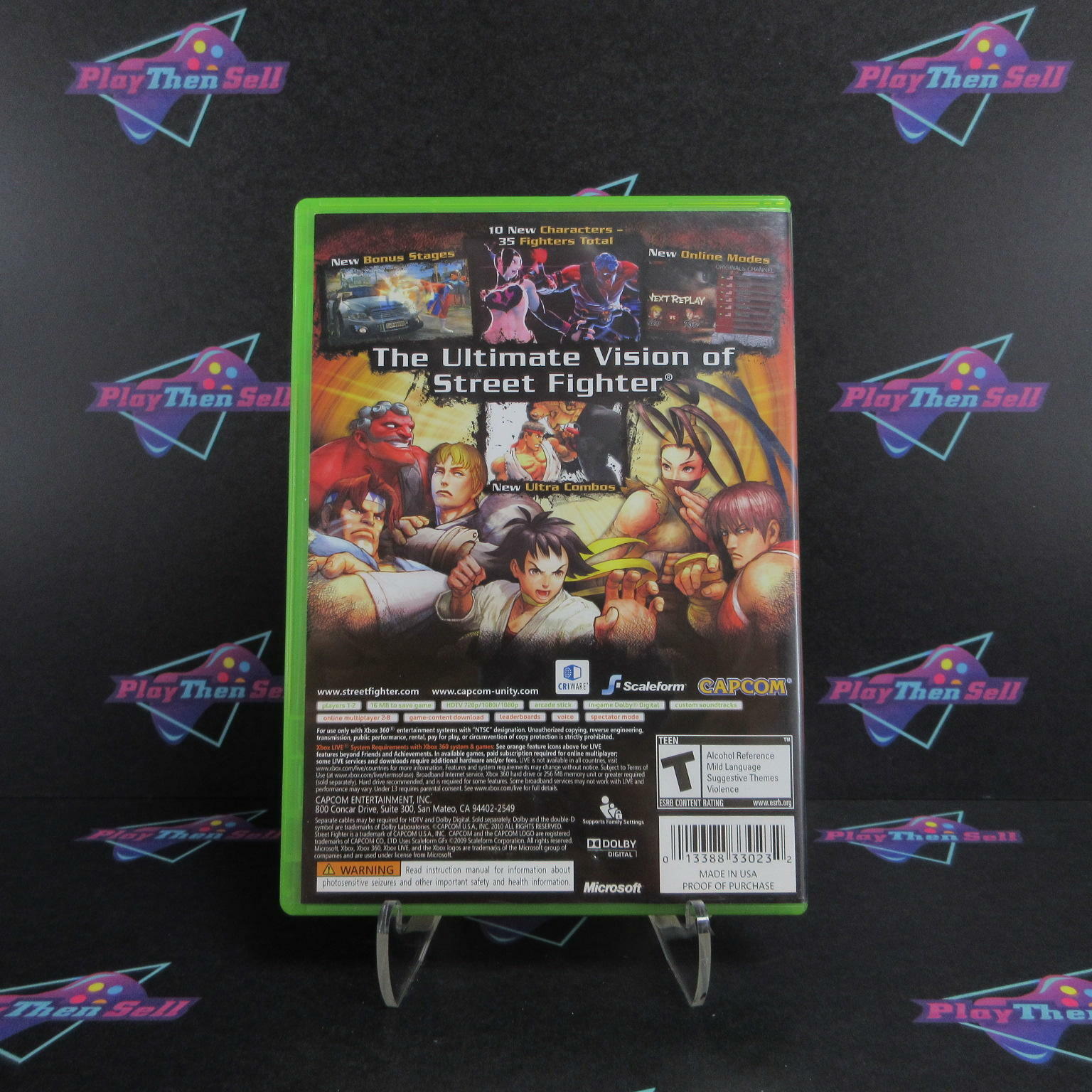 Super Street Fighter IV Xbox 360 MD Complete CIB - Very Good