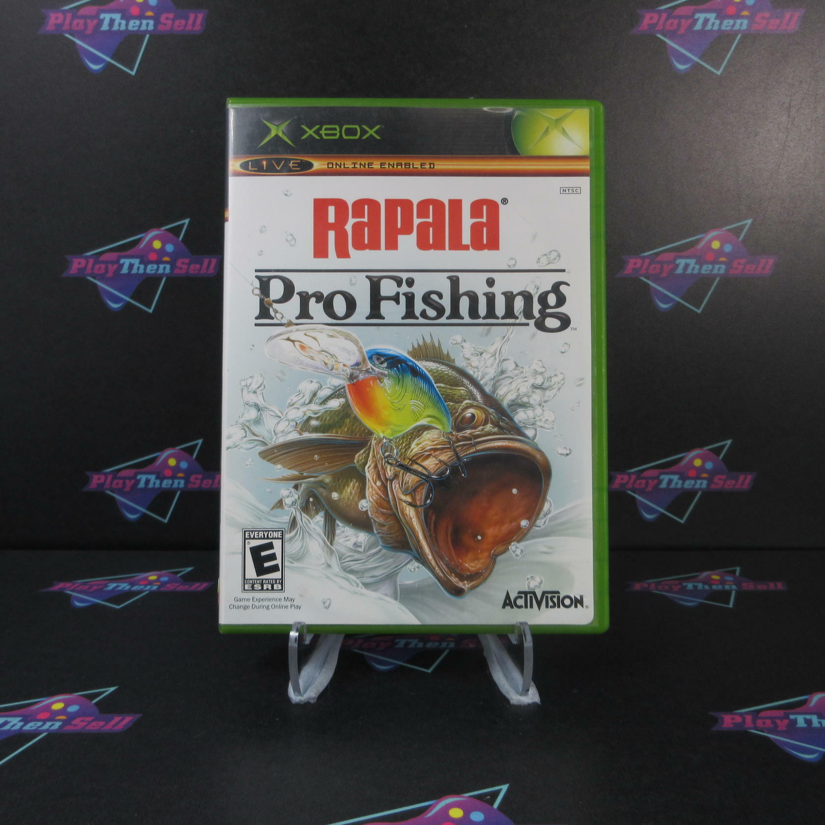 Rapalas Pro Fishing + Reg Card Xbox AD/MD Complete CIB - Very Good