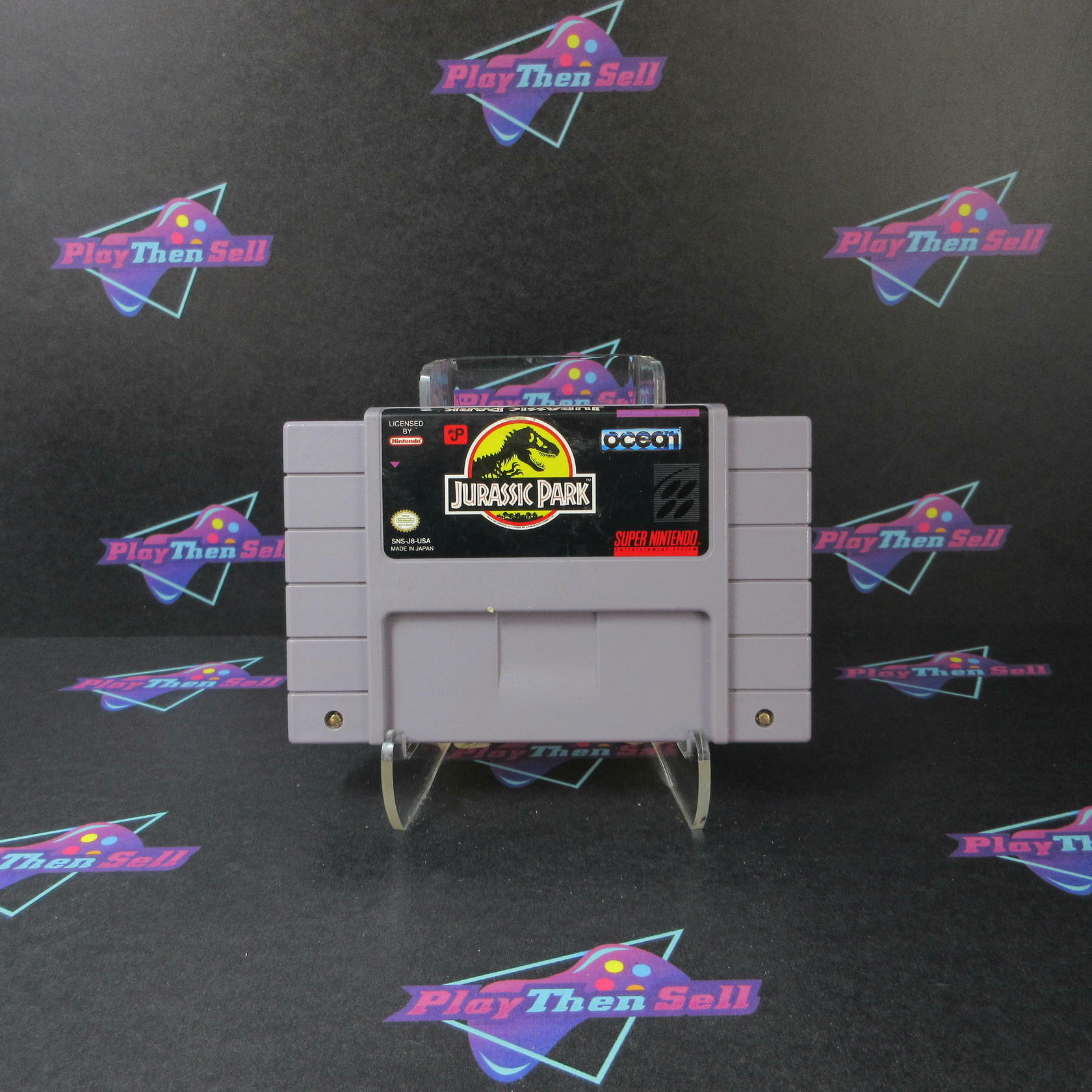 Jurassic Park Super Nintendo SNES Cartridge Only Authentic / Tested - Very Good