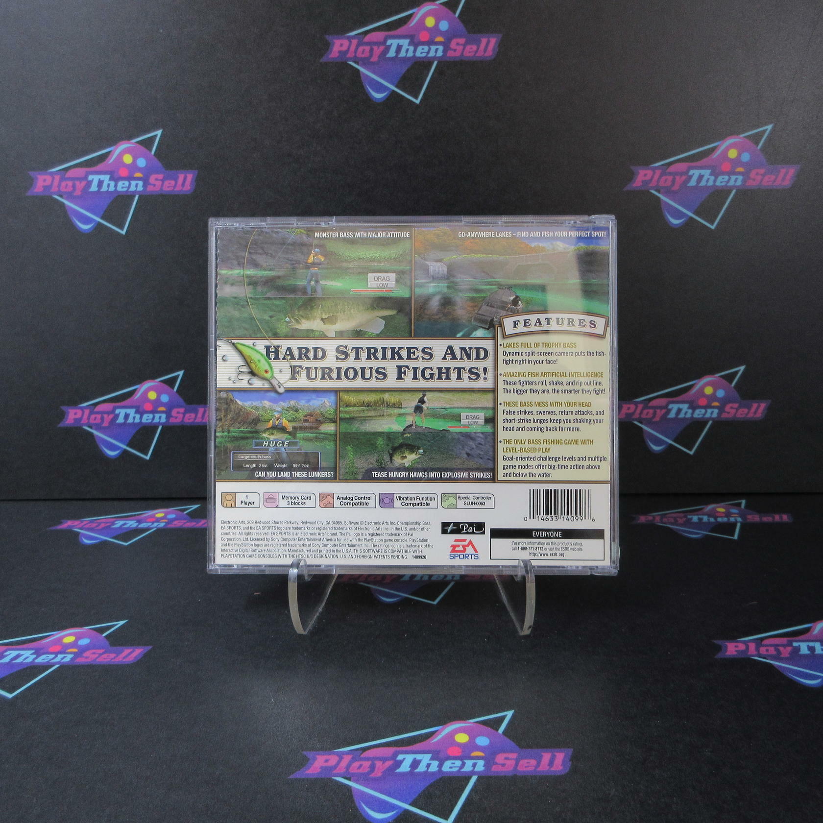 Championship Bass PS1 PlayStation 1 - Very Good