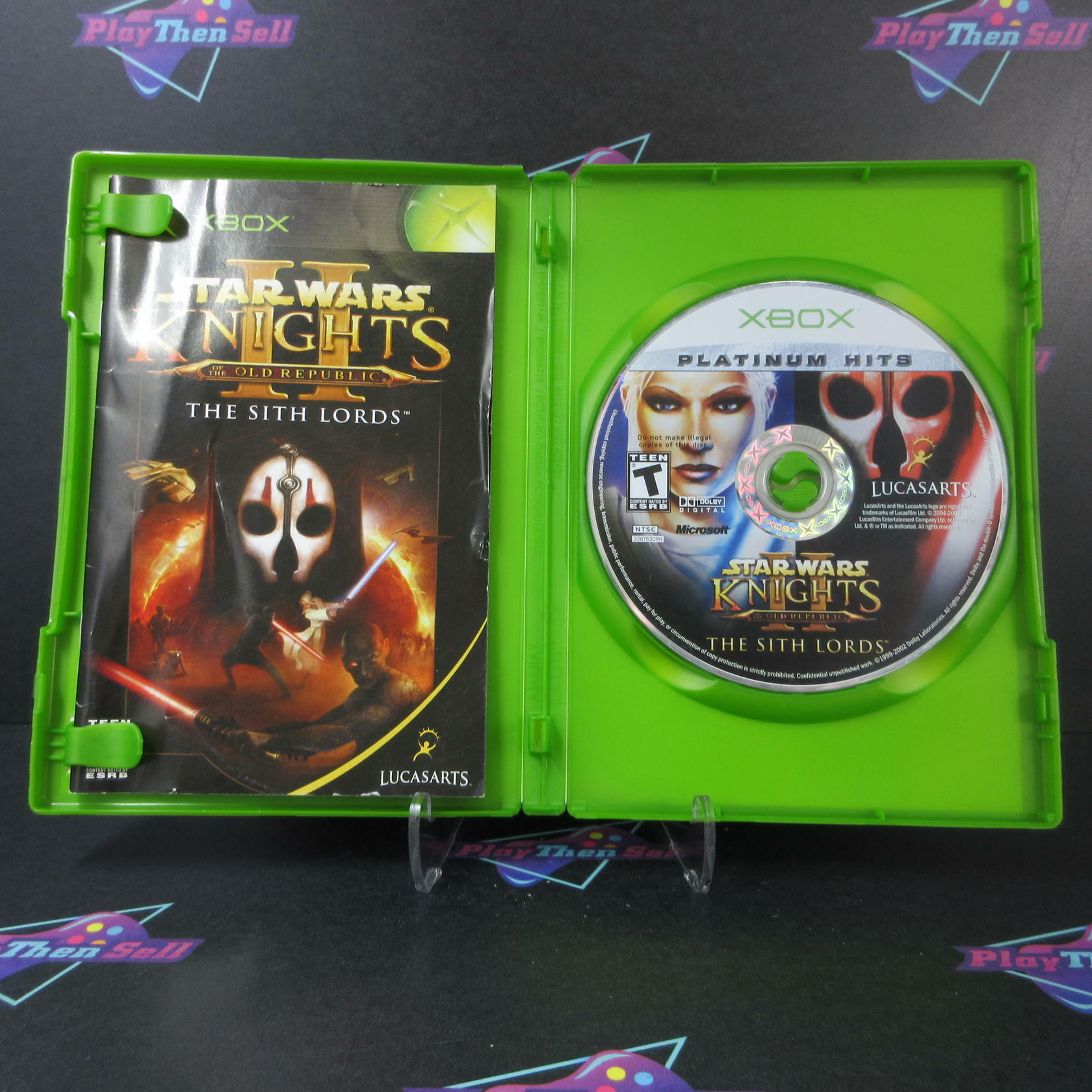 Star Wars Knights of the Old Republic II The Sith Lords PH Xbox AD/MD/DD CIB - Very Good