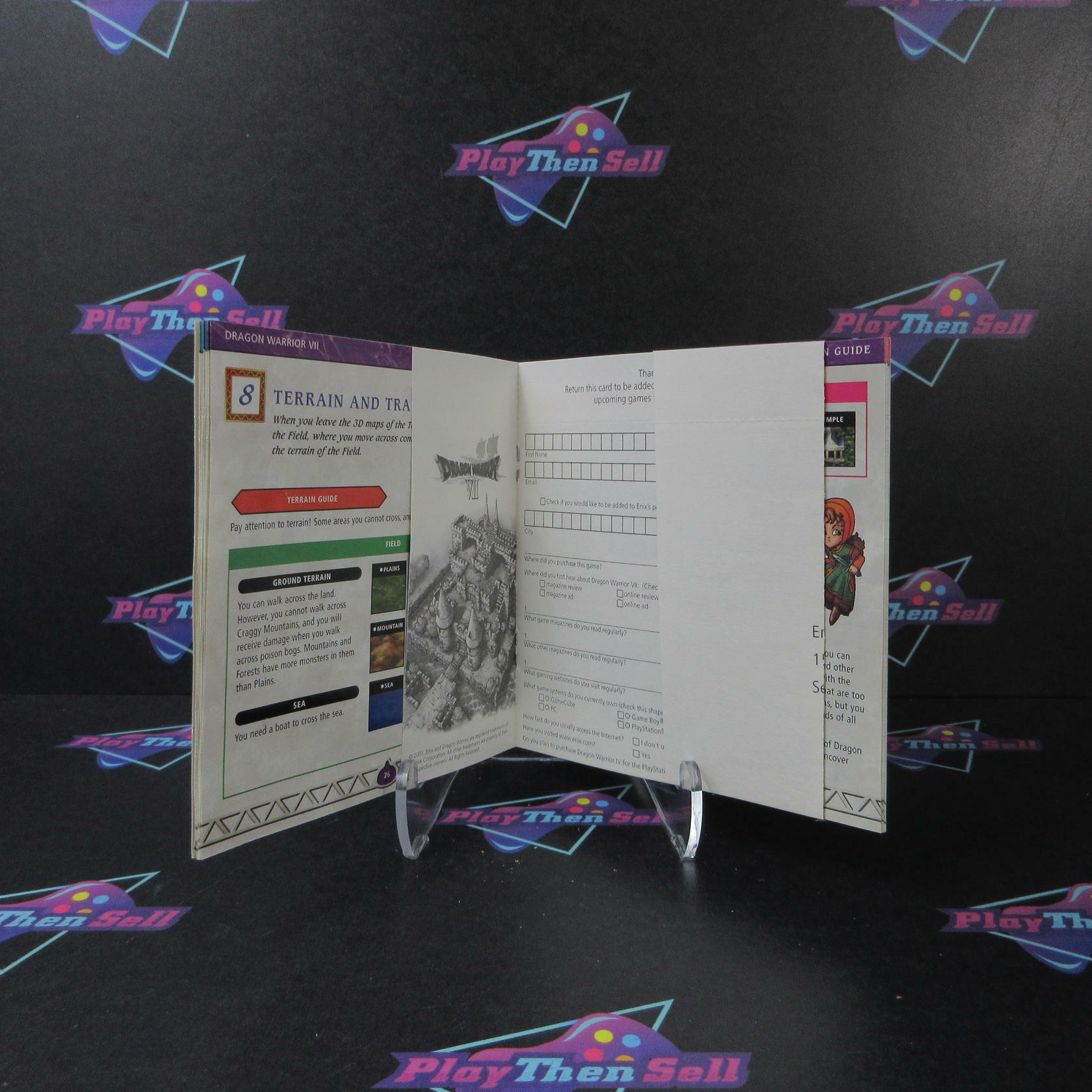 Dragon Warrior VII PS1 PlayStation 1 + Reg Card - Like New