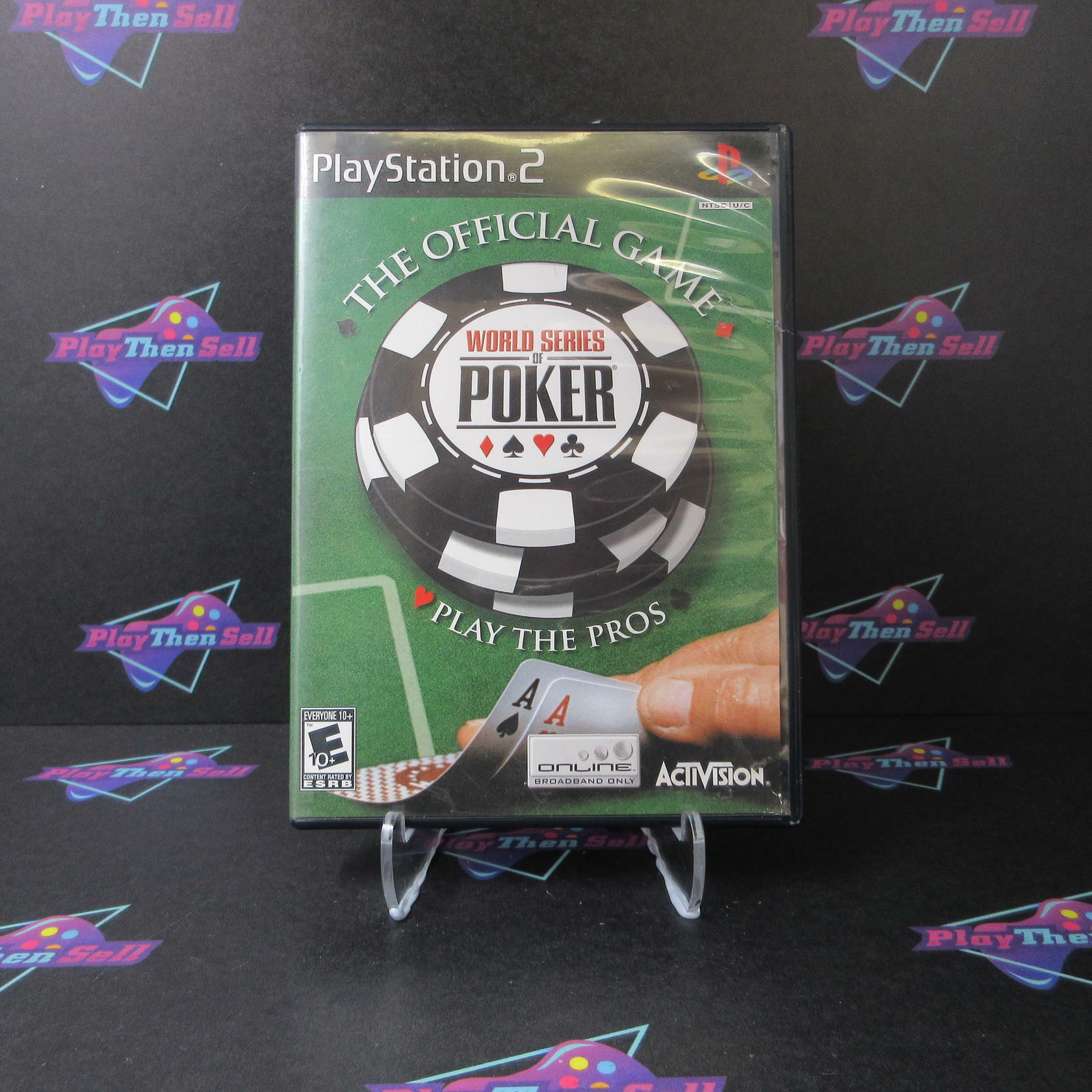 World Series of Poker + Reg Card PS2 PlayStation 2 AD Complete CIB - Very Good
