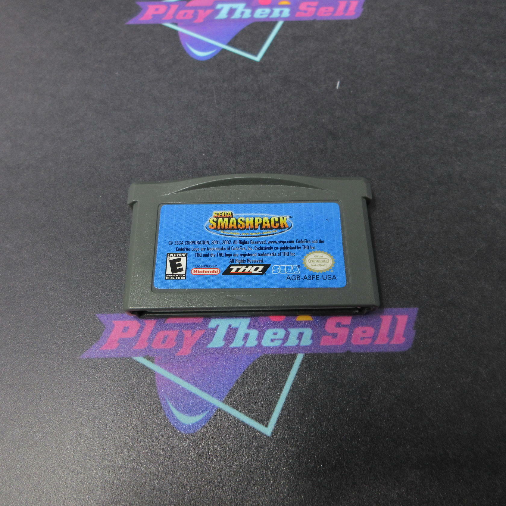 Sega Smashpack Ecco the Dolphin / Golden Axe / Sonic Spinball GBA Cart Only - Very Good