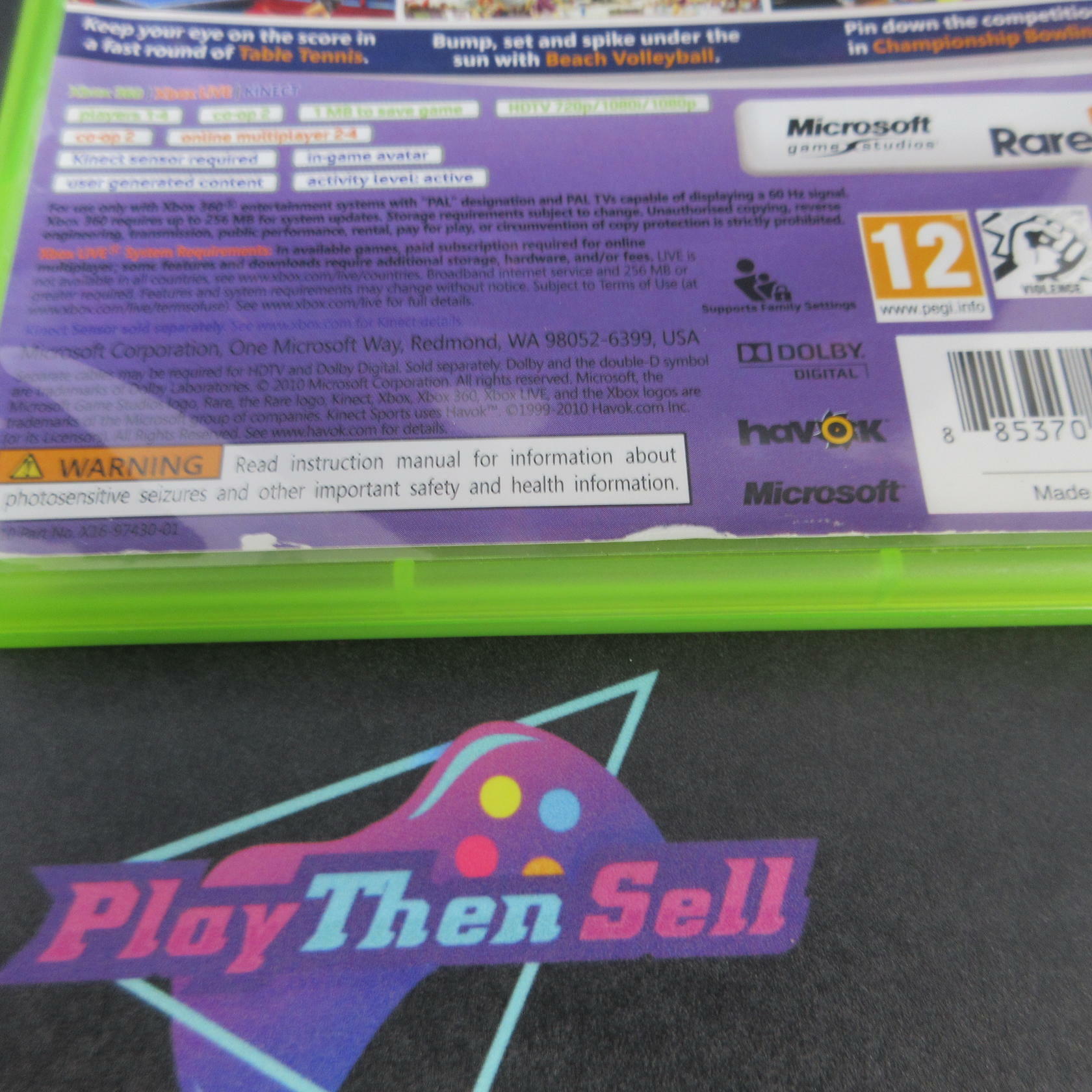 Kinect Sports PEGI Version Xbox 360 DD/AD - Very Good