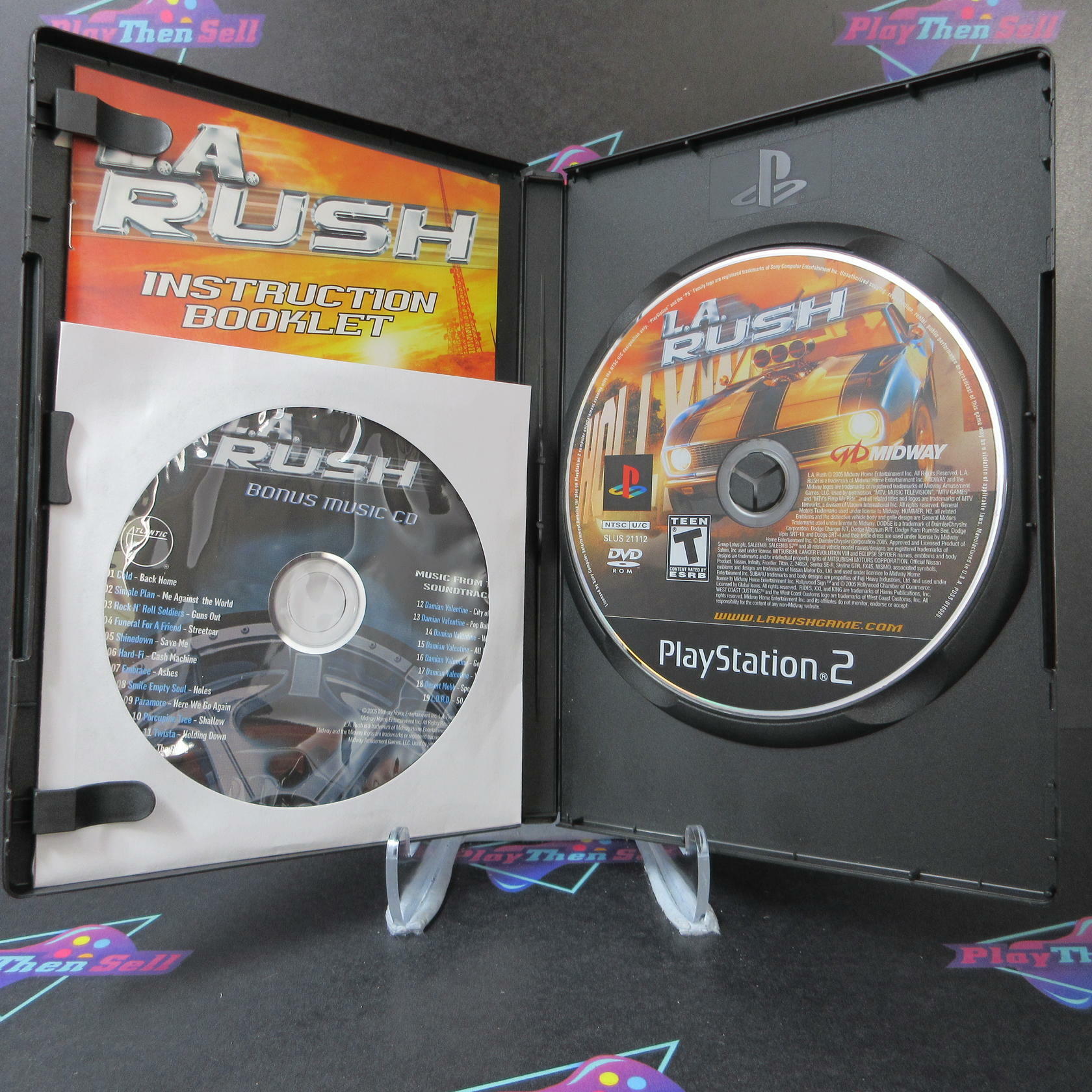 L.A. Rush PS2 PlayStation 2 + Bonus Disc / Reg Card - Like New