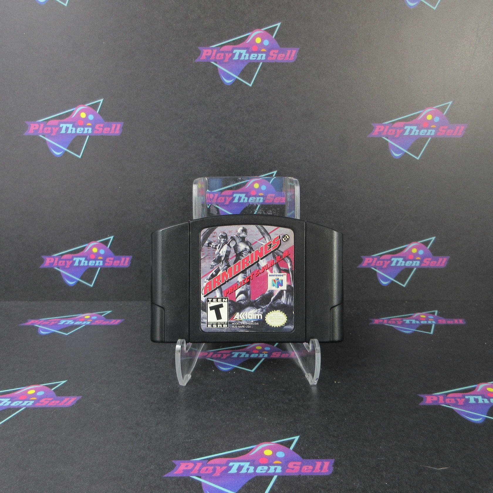 Armorines Project SWARM Nintendo 64 N64 Cartridge Only Authentic / Tested - Very Good