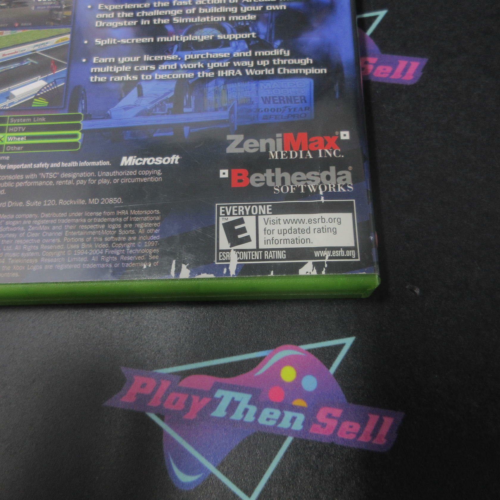 IHRA Professional Drag Racing 2005 Xbox AD Complete CIB - Very Good