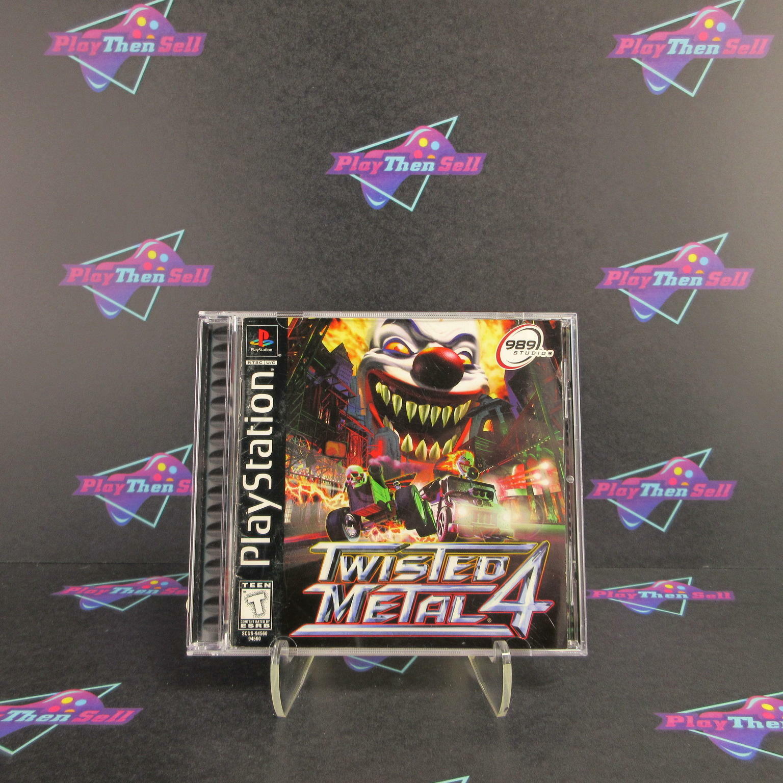 Twisted Metal 4 + Reg Card PS1 PlayStation 1 AD/MD Complete - Very Good