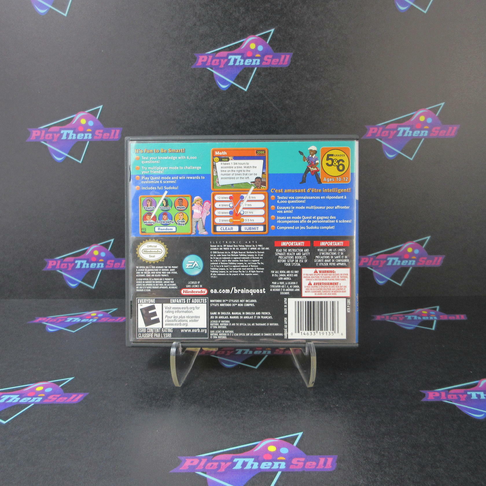 Brain Quest Grades 5 & 6 Nintendo DS DD - Very Good