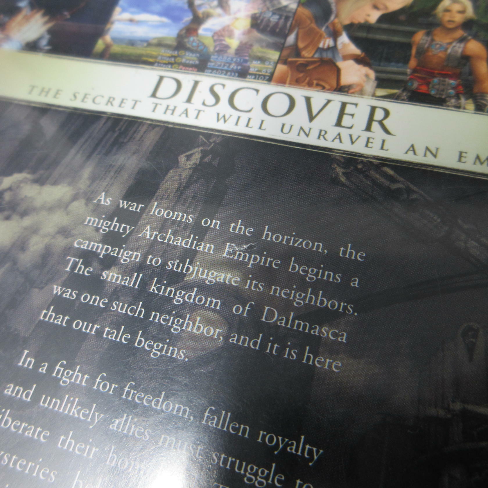 Final Fantasy XII PS2 PlayStation 2 AD/NM - Very Good