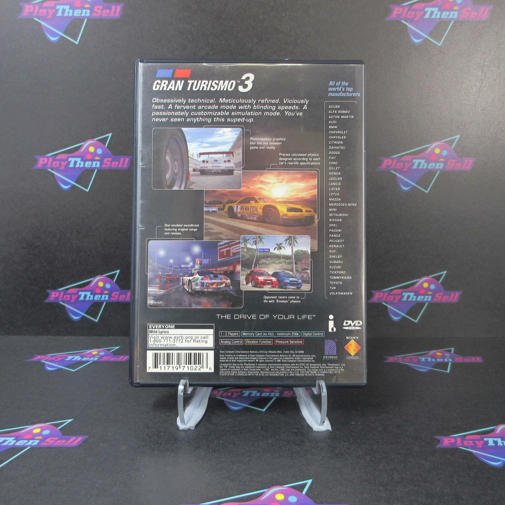 Gran Turismo 3 A-spec PS2 PlayStation 2 DD/NM - Very Good