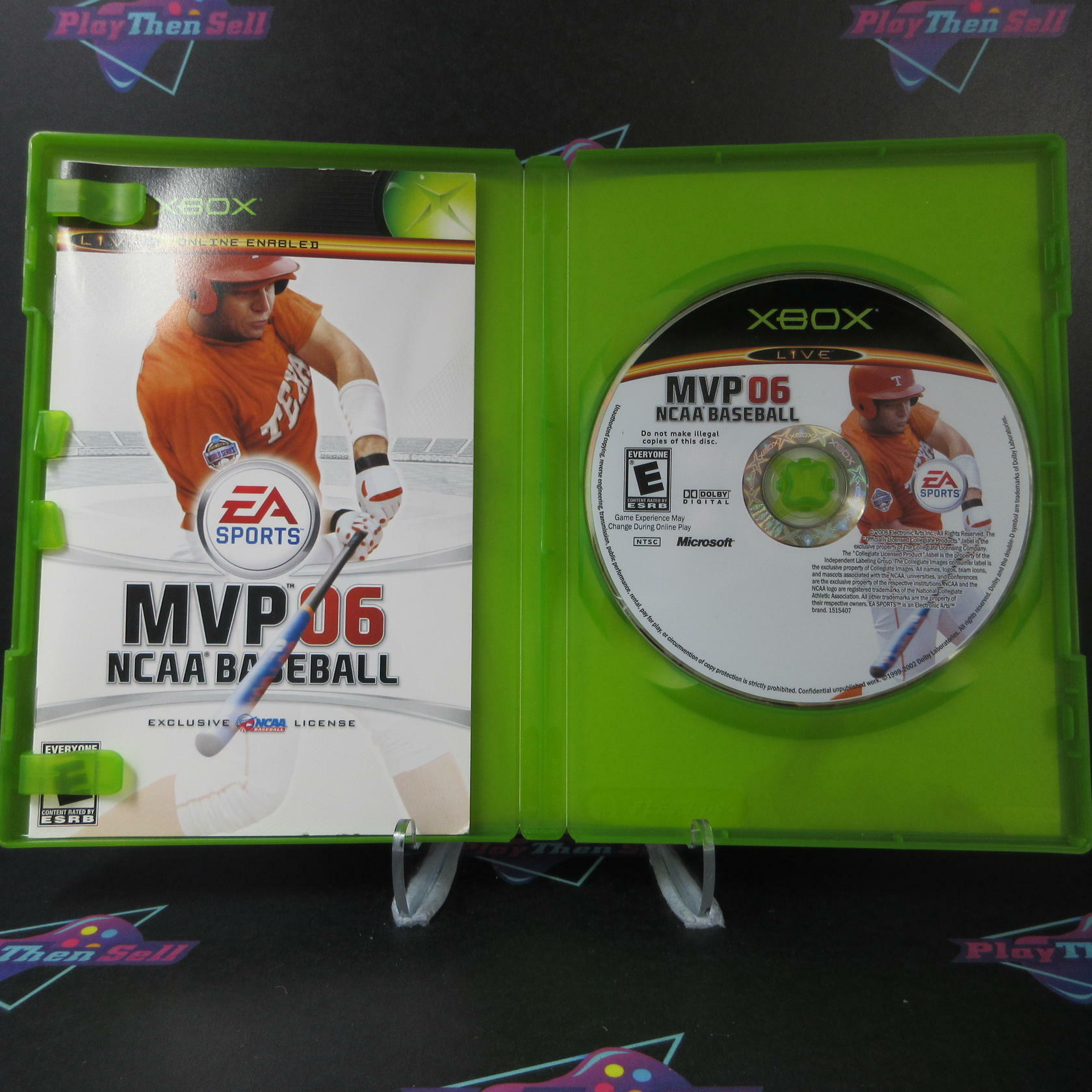 MVP 06 NCAA Baseball Xbox AD Complete CIB - Very Good