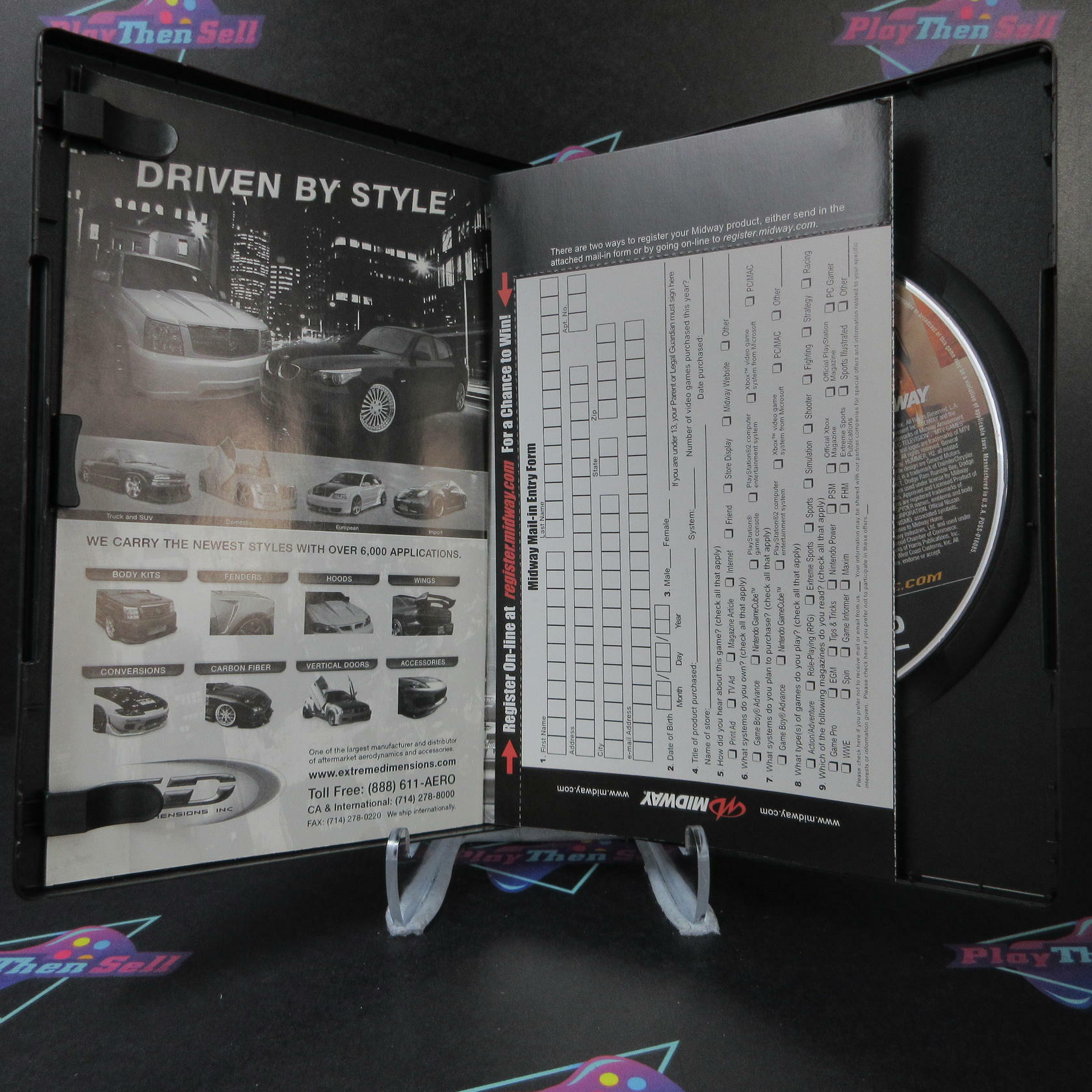 L.A. Rush PS2 PlayStation 2 + Bonus Disc / Reg Card - Like New