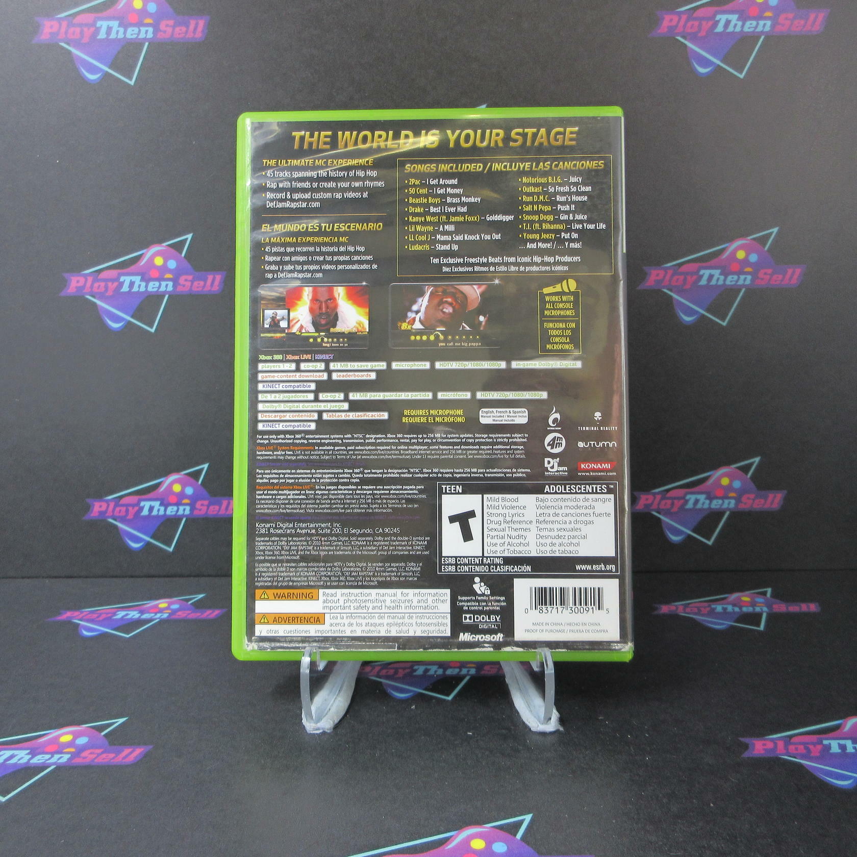 Def Jam Rapstar Xbox 360 AD/DD Complete CIB - Very Good