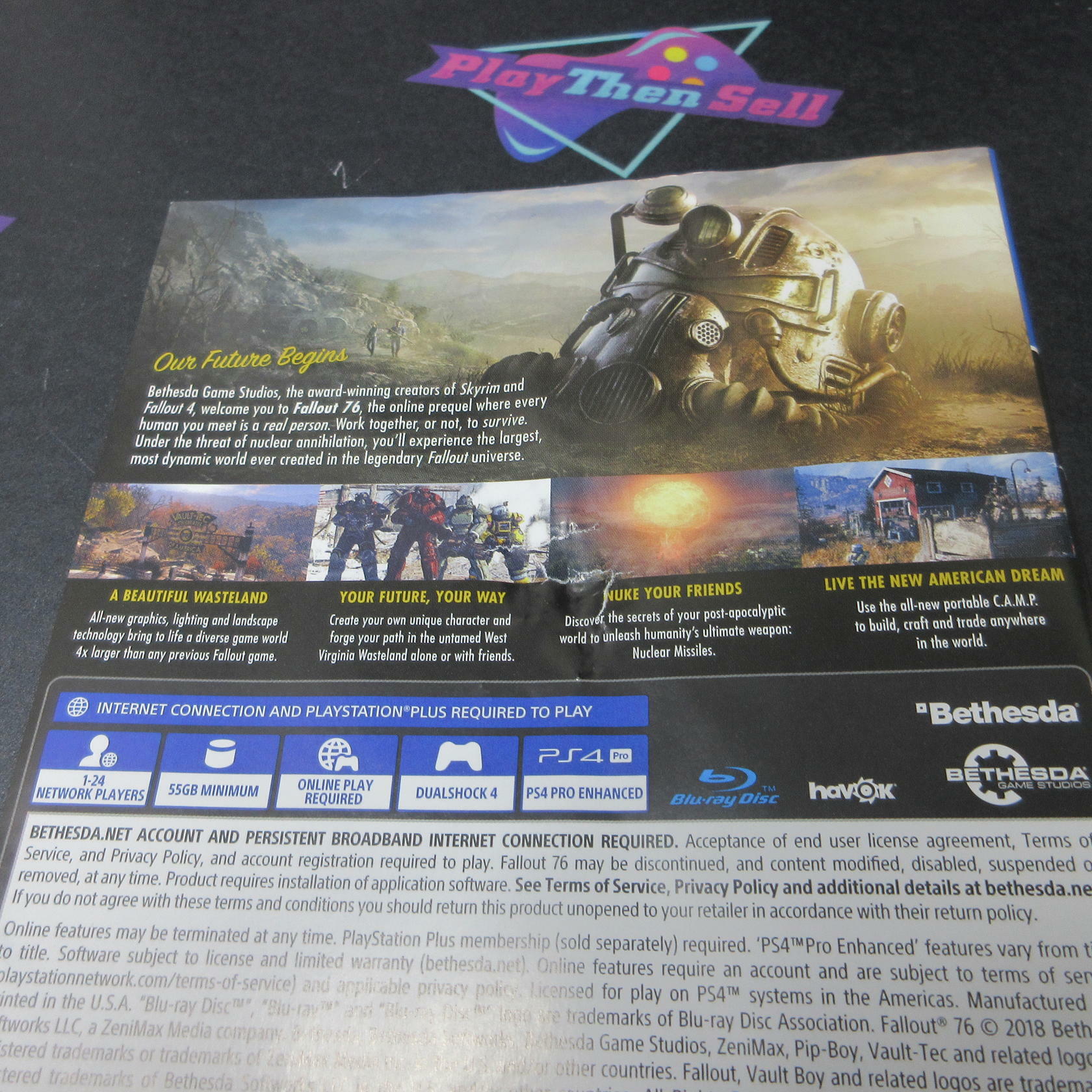 Fallout 76 PS4 PlayStation 4 AD - Very Good