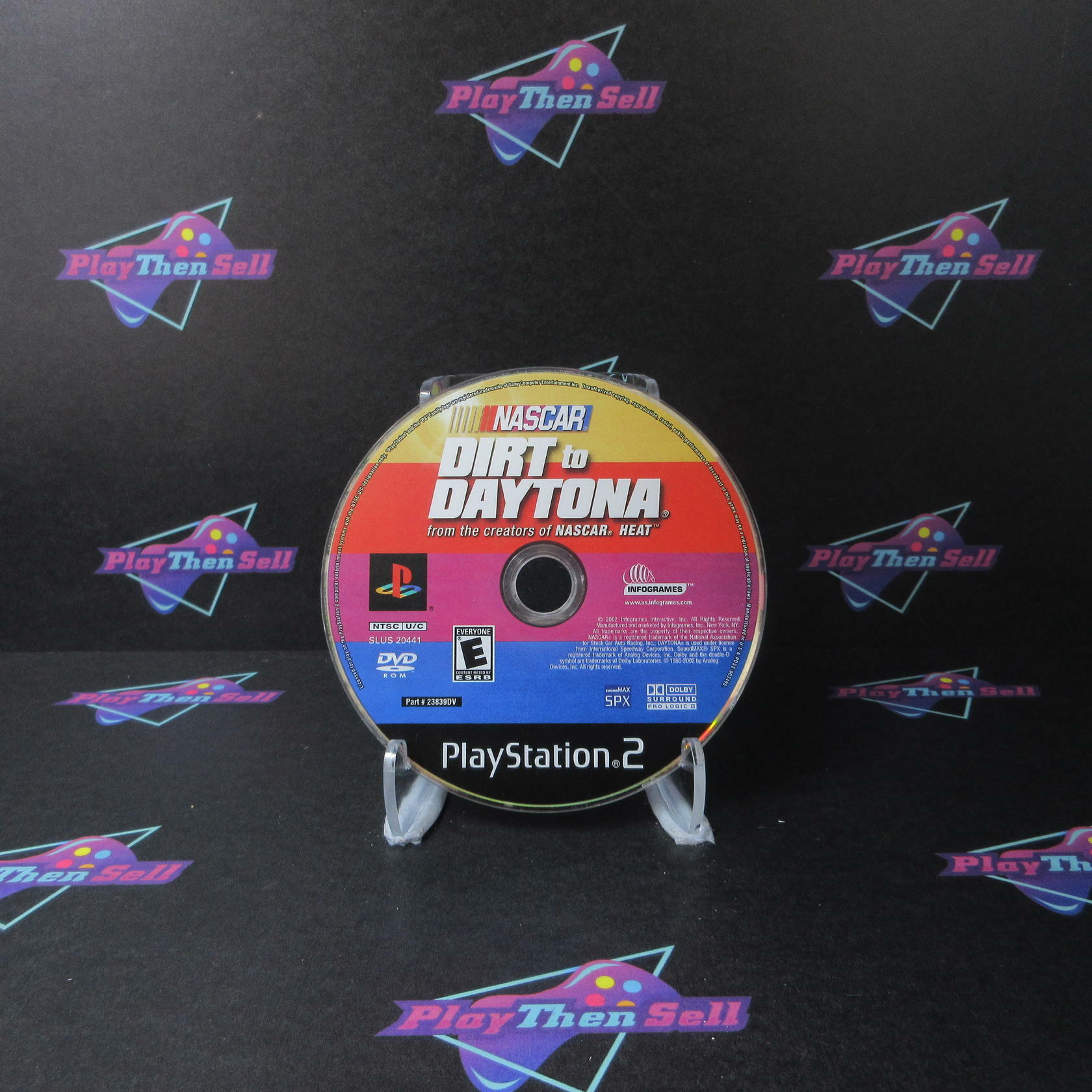 NASCAR Dirt to Daytona PS2 PlayStation 2 Disc Only - Very Good
