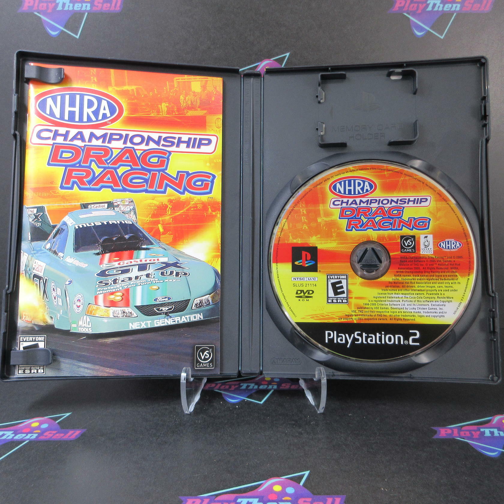 NHRA Championship Drag Racing PS2 PlayStation 2 AD Complete CIB - Very Good