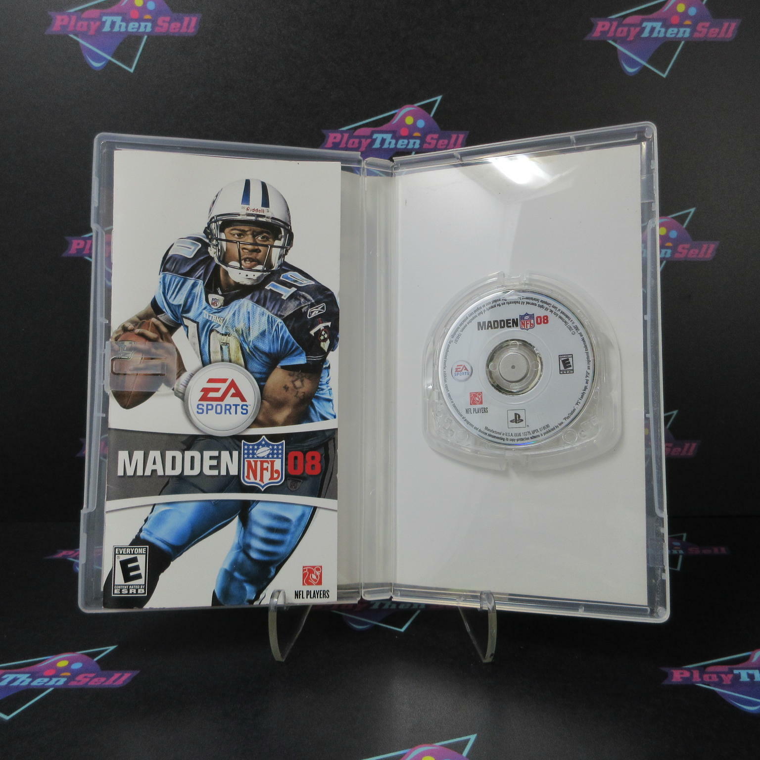 Madden NFL 08 Clear UMD Sony PSP AD Complete CIB - Very Good