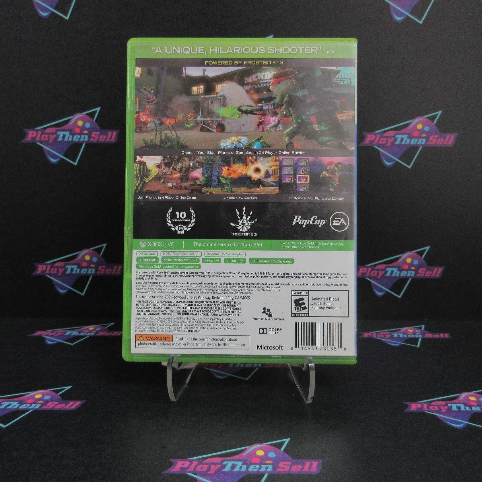 Plants vs Zombies Garden Warfare Xbox 360 DD Complete - Very Good