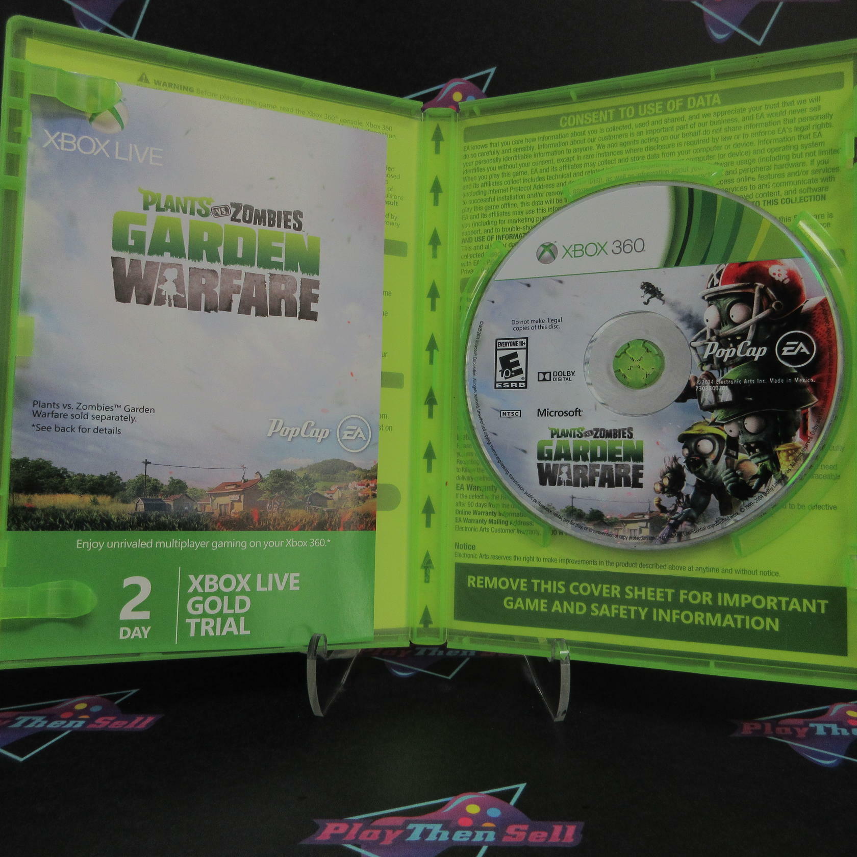 Plants vs Zombies Garden Warfare Xbox 360 DD Complete - Very Good
