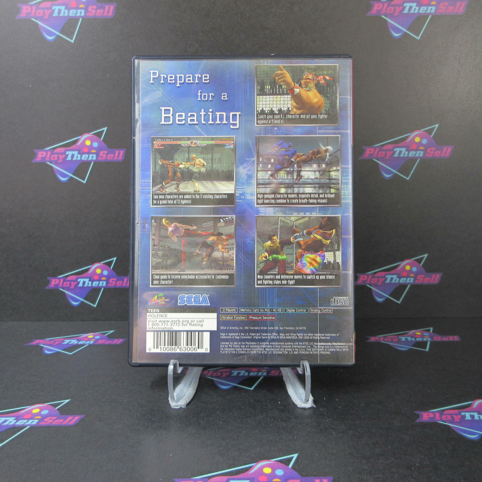 Virtua Fighter 4 GH + Reg Card PS2 PlayStation 2 AD Complete CIB - Very Good