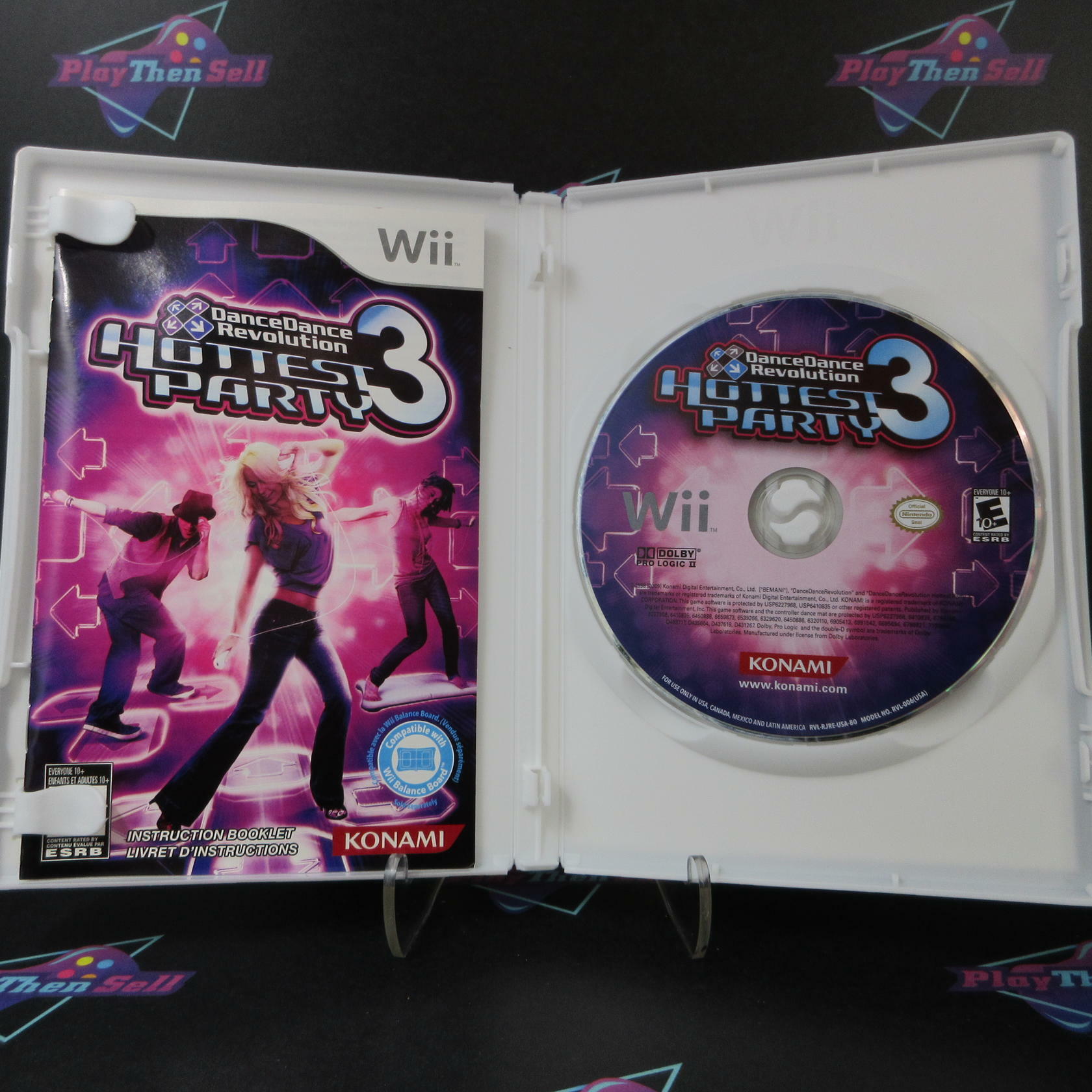 Dance Dance Revolution Hottest Party 3 Nintendo Wii AD - Very Good