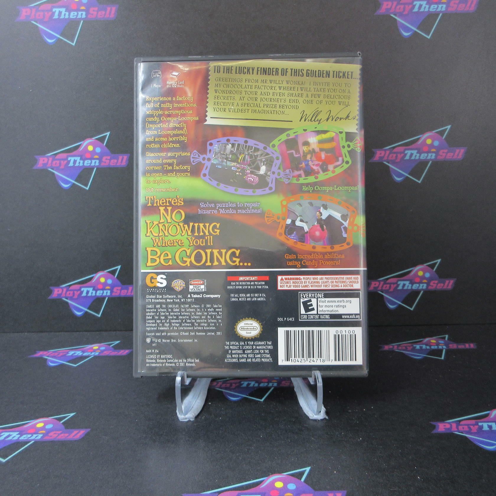 Charlie and the Chocolate Factory Nintendo Gamecube AD/NM - Very Good