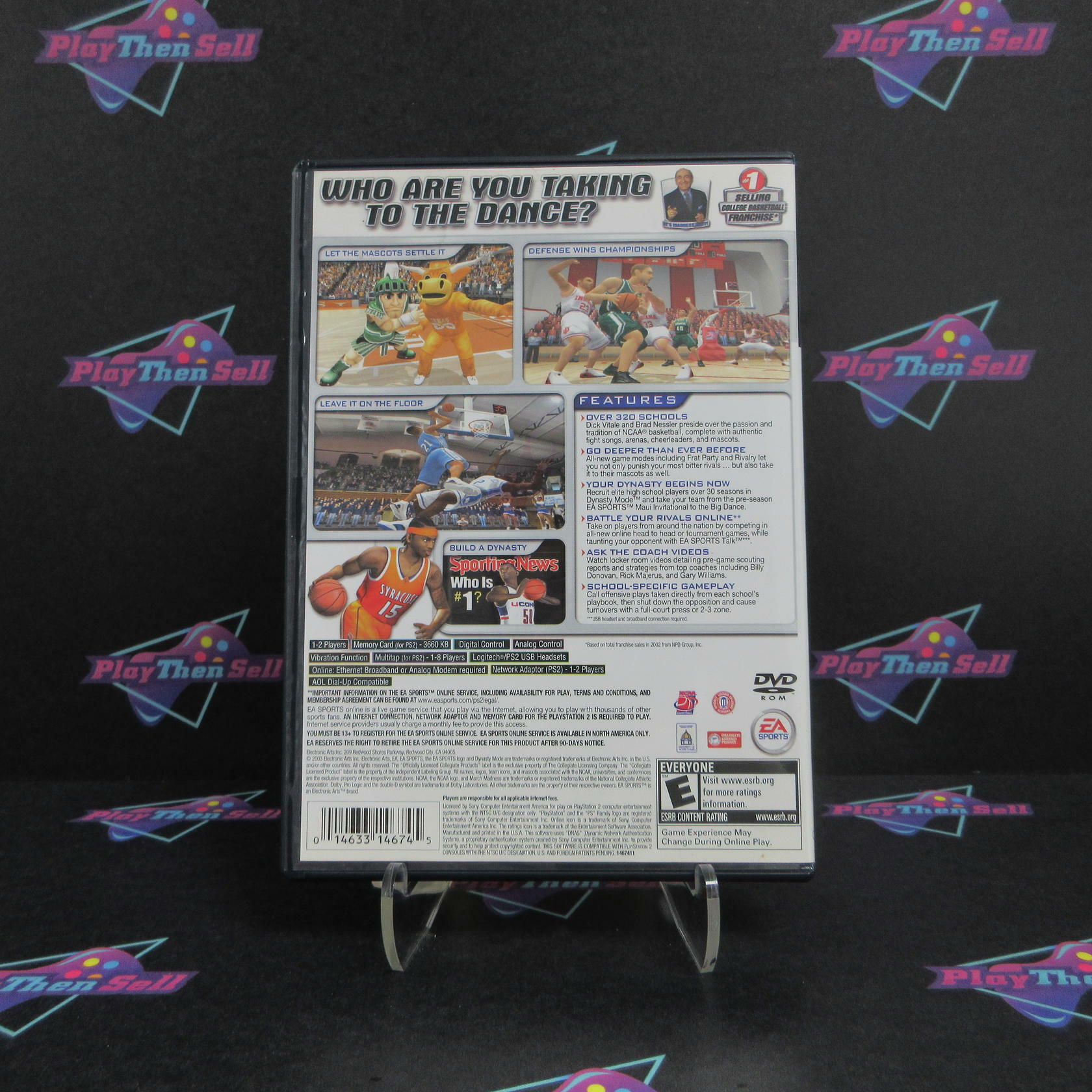 NCAA March Madness 2004 PS2 PlayStation 2 AD Complete CIB - Very Good