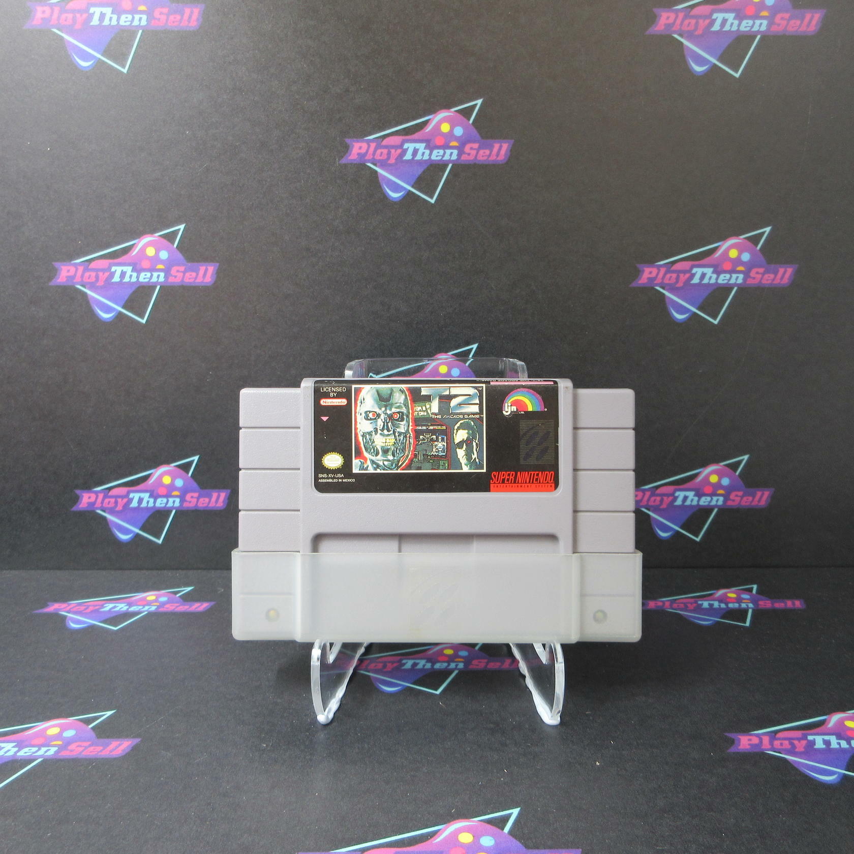 T2: The Arcade Game SNES Super Nintendo Cart + Manual Authentic/Tested - Very Good