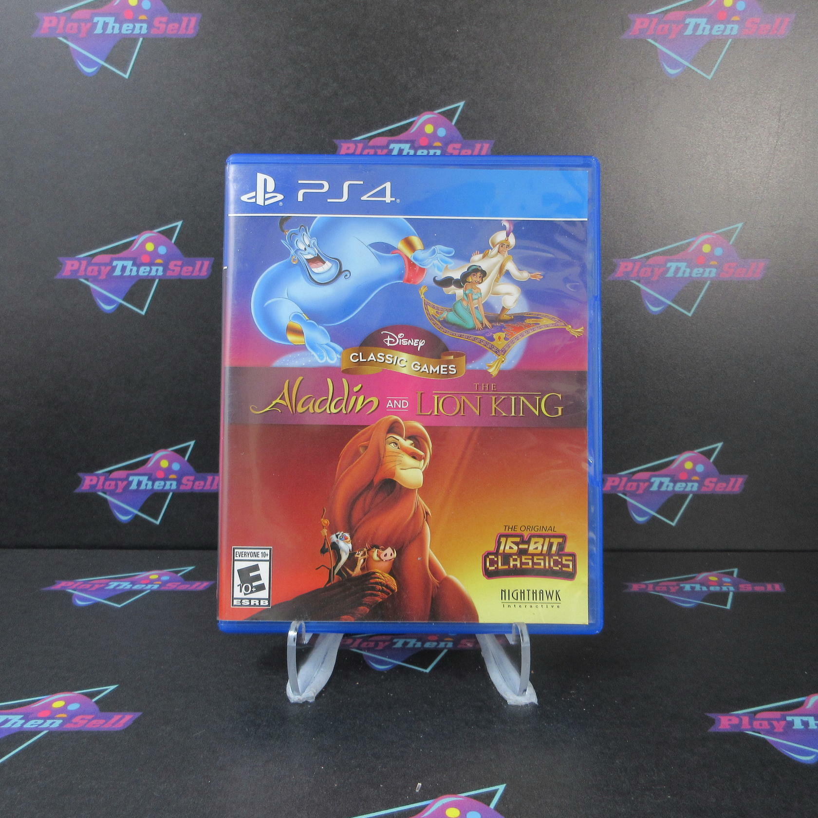 Disney Classic Games Aladdin and The Lion King PS4 PlayStation 4 AD Complete CIB - Very Good
