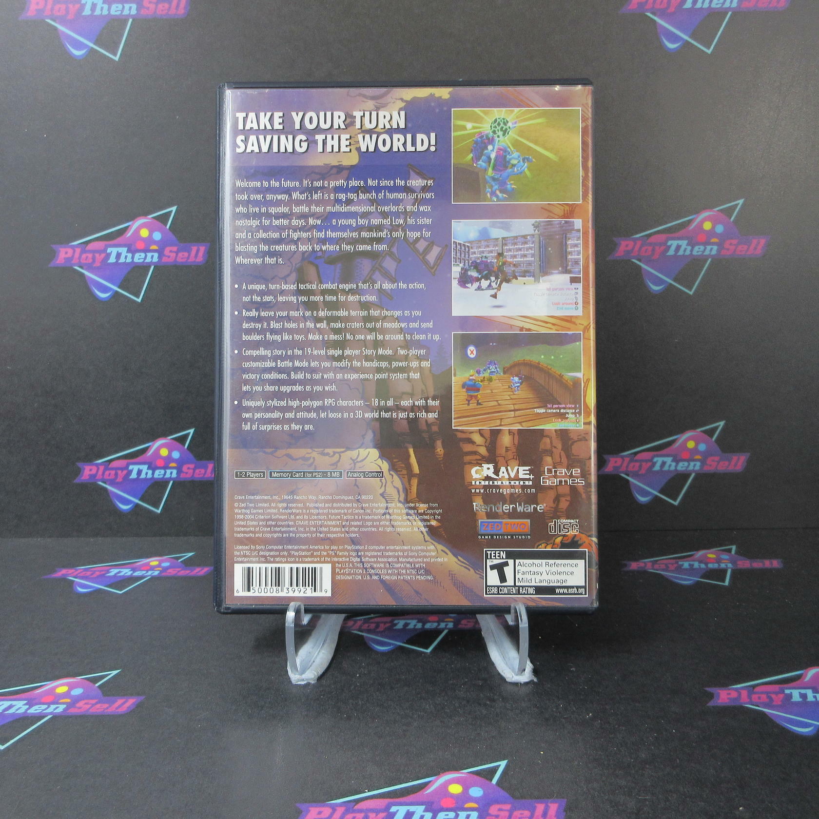 Future Tactics Uprising PS2 PlayStation 2 AD Complete CIB - Very Good