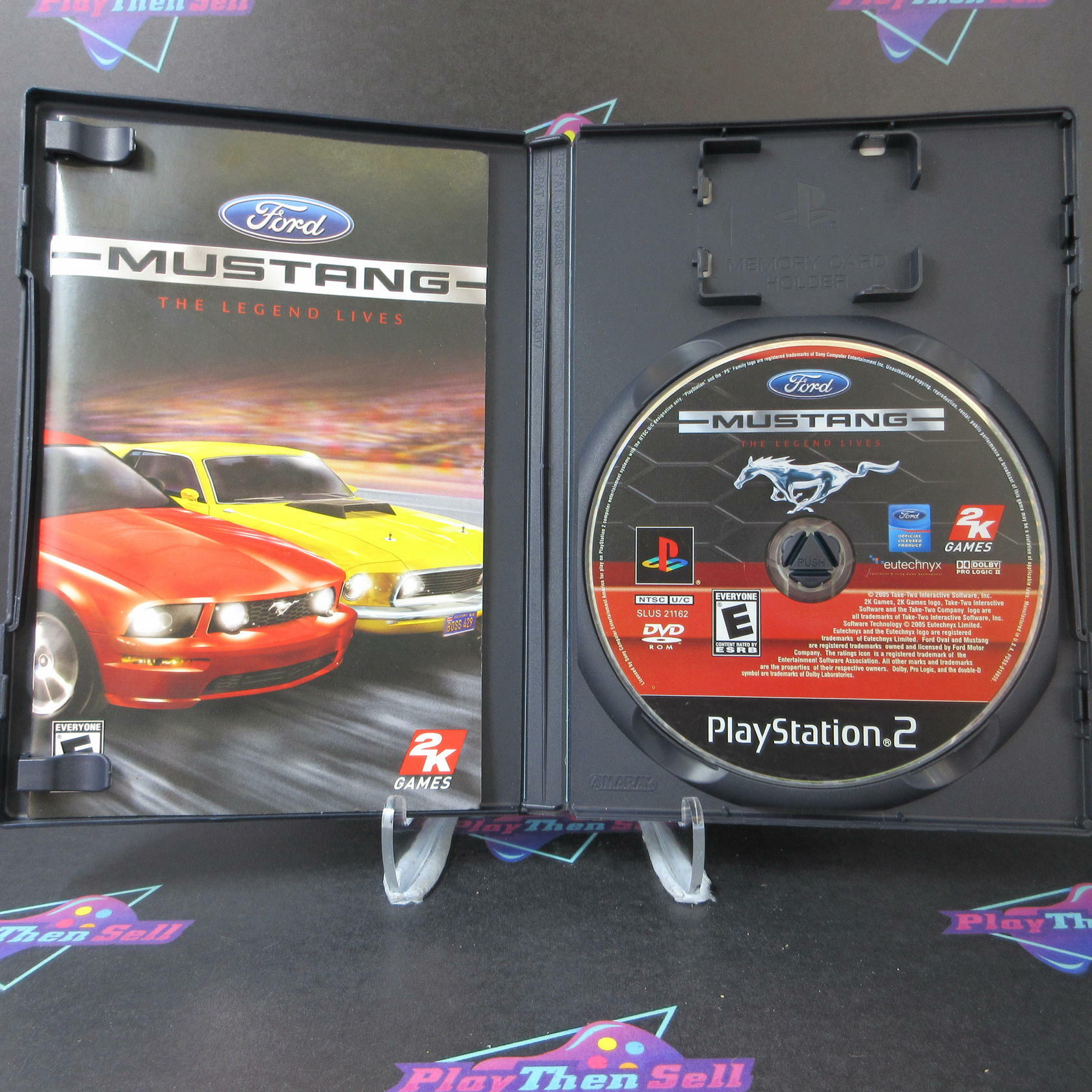 Ford Mustang The Legend Lives PS2 PlayStation 2 AD Complete CIB - Very Good