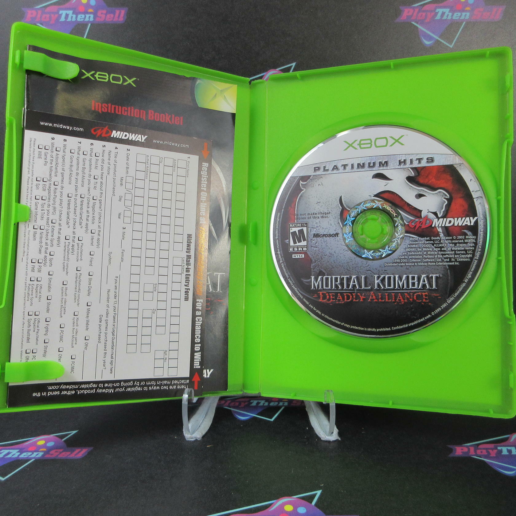 Mortal Kombat Deadly Alliance PH Promotional Copy NFR Xbox + Reg Card - Like New