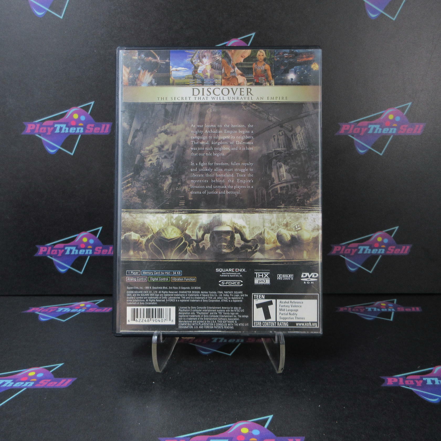 Final Fantasy XII PS2 PlayStation 2 AD Complete CIB - Very Good