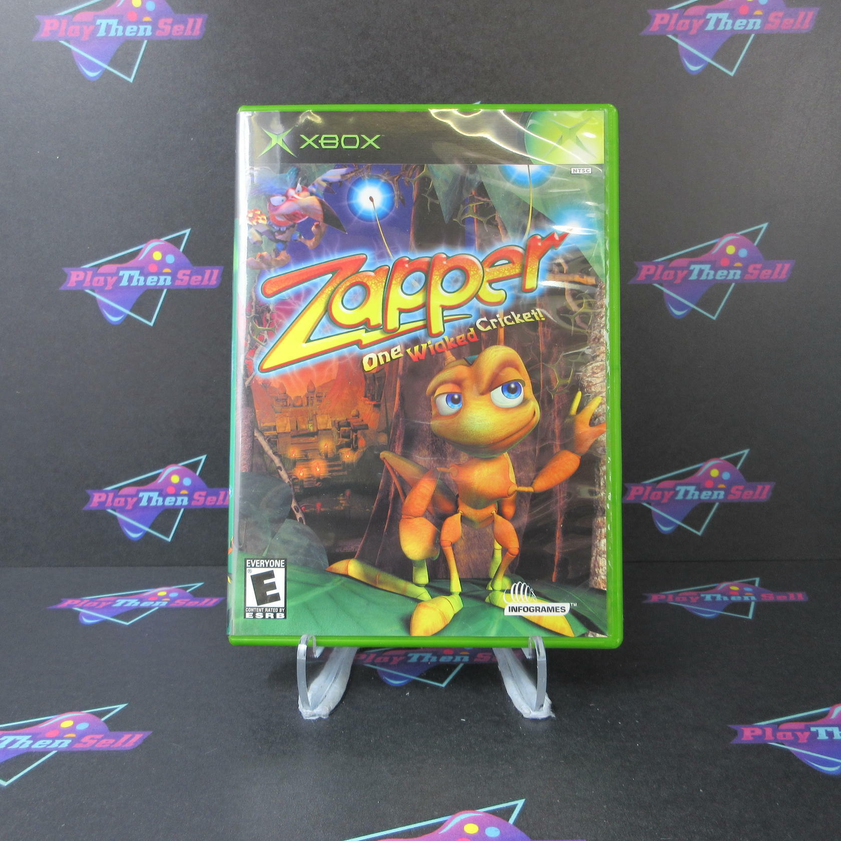 Zapper One Wicked Cricket! Xbox AD Complete CIB - Very Good