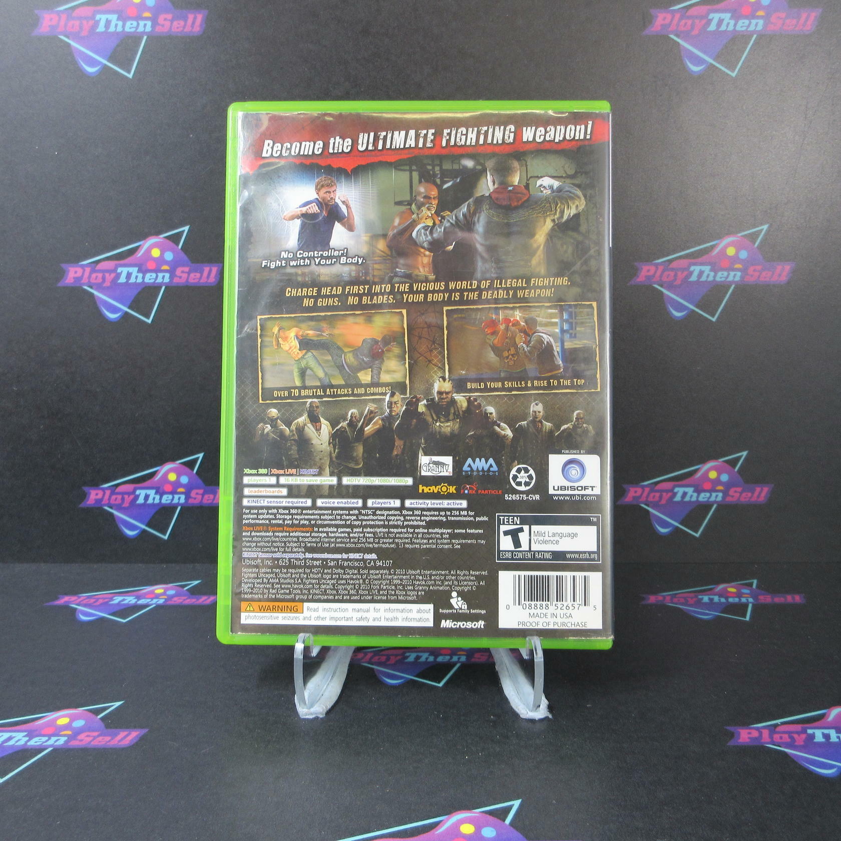 Fighters Uncaged Xbox 360 AD/NM - Very Good