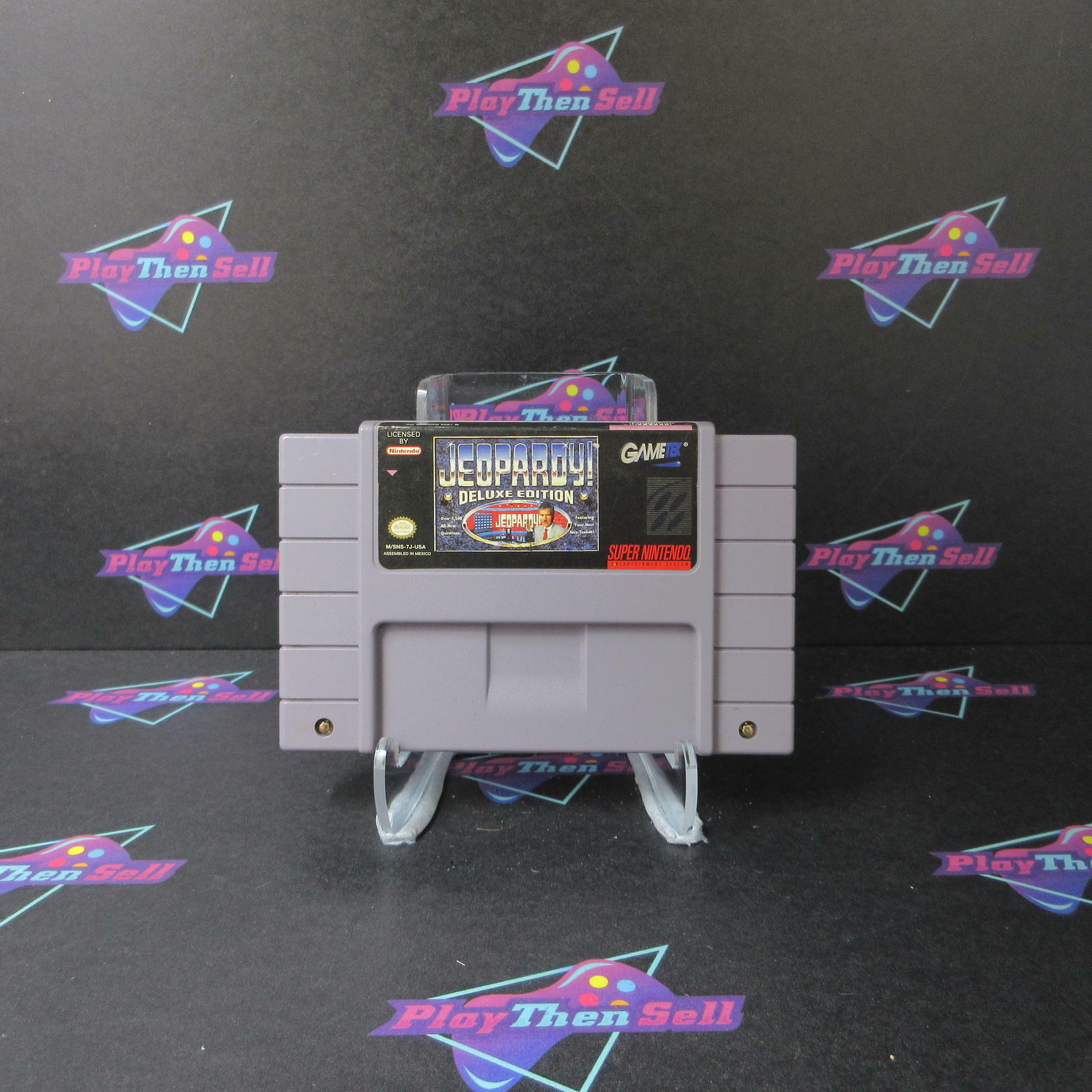 Jeopardy Deluxe Edition Nintendo SNES Cartridge Only Authentic/Tested - Very Good