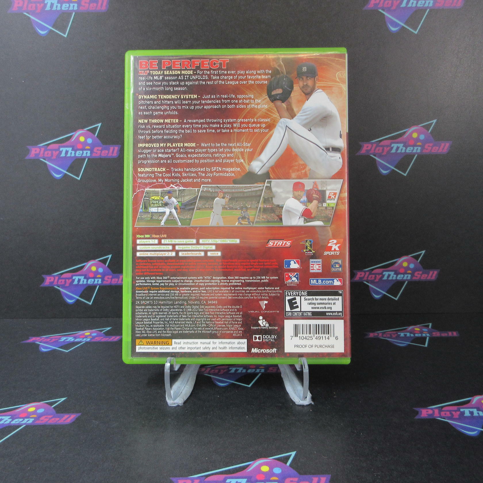 Major League Baseball 2K12 Xbox 360 AD Complete CIB - Very Good