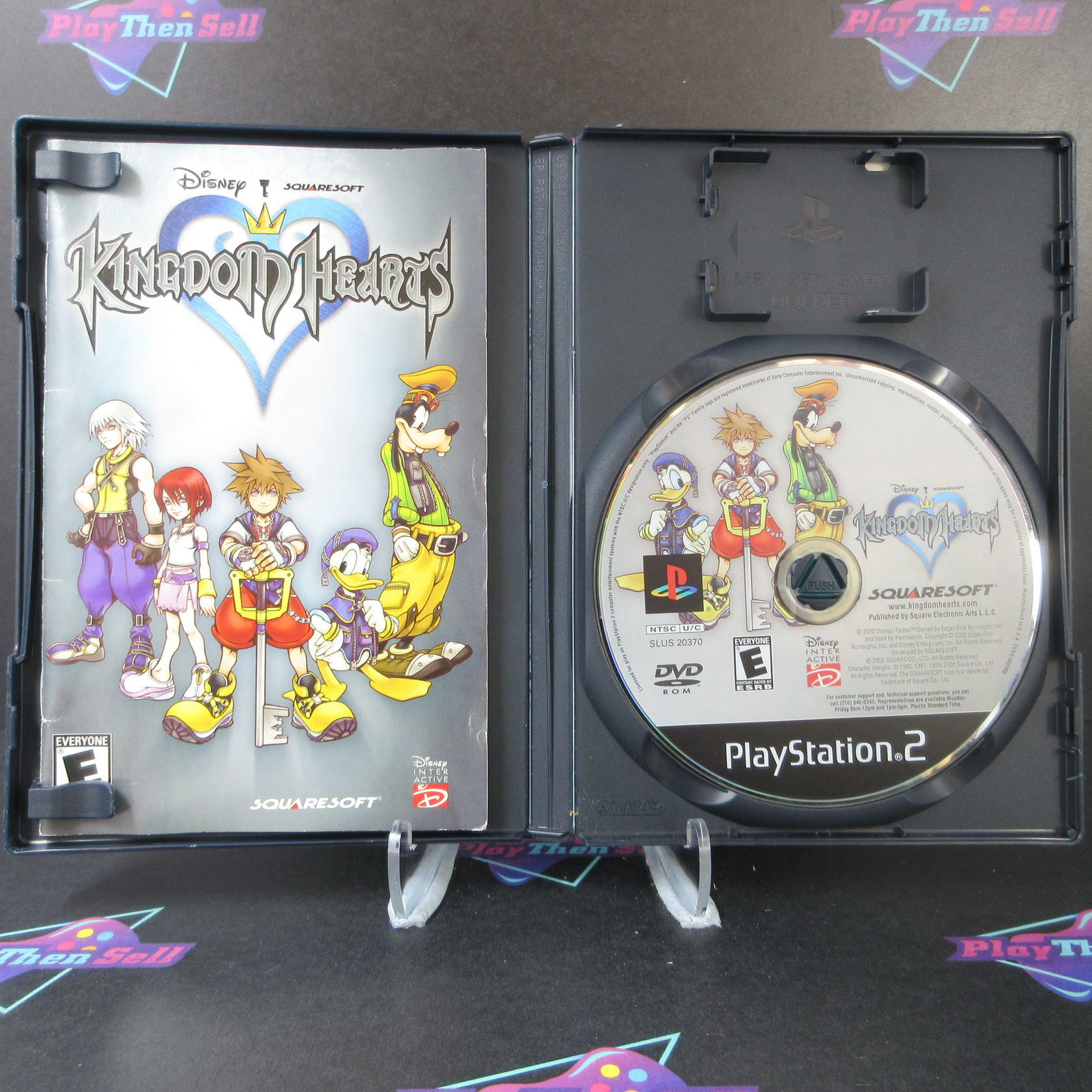 Kingdom Hearts + Reg Card PS2 PlayStation 2 AD Complete CIB - Very Good