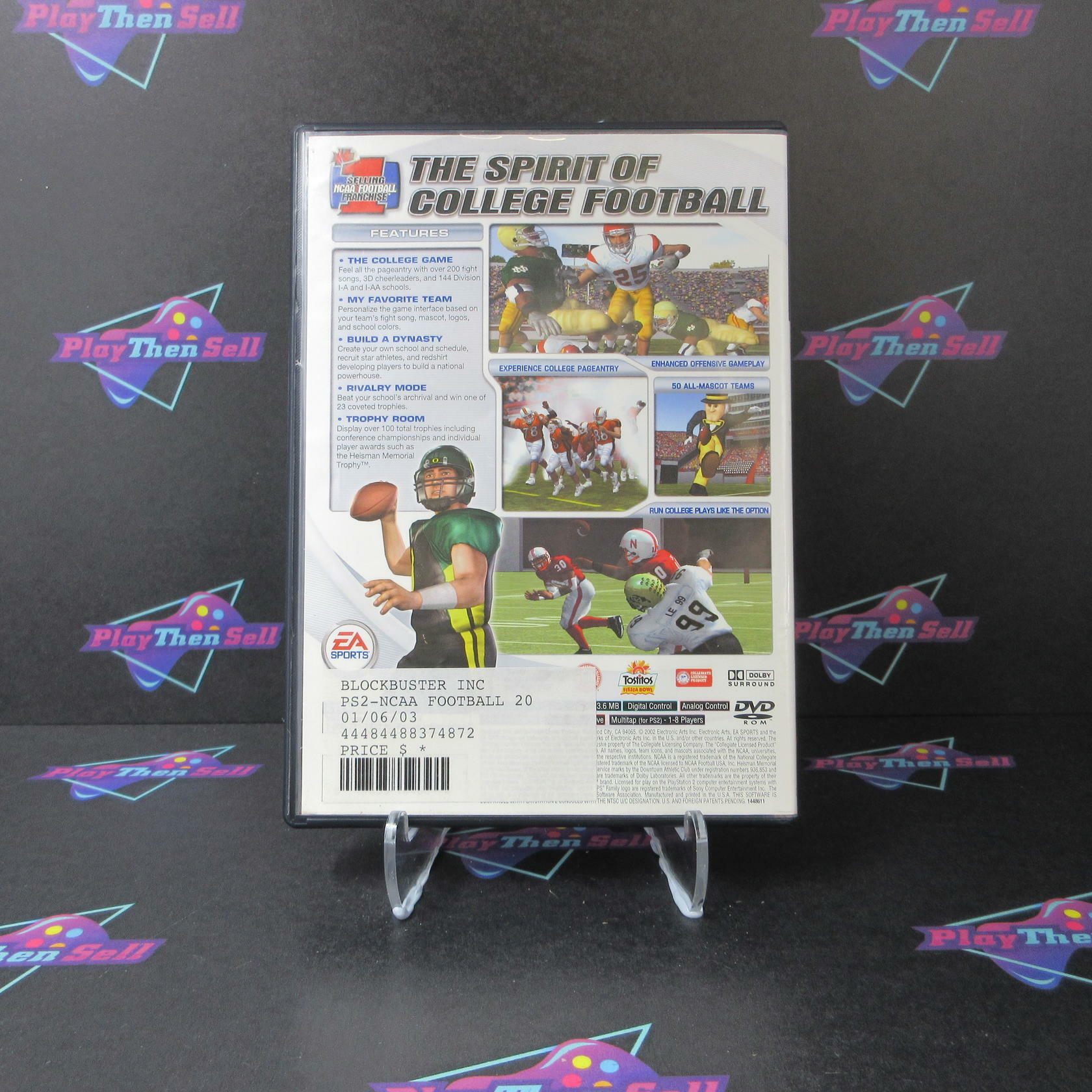NCAA Football 2003 PS2 PlayStation 2 AD/DD/NM - Very Good